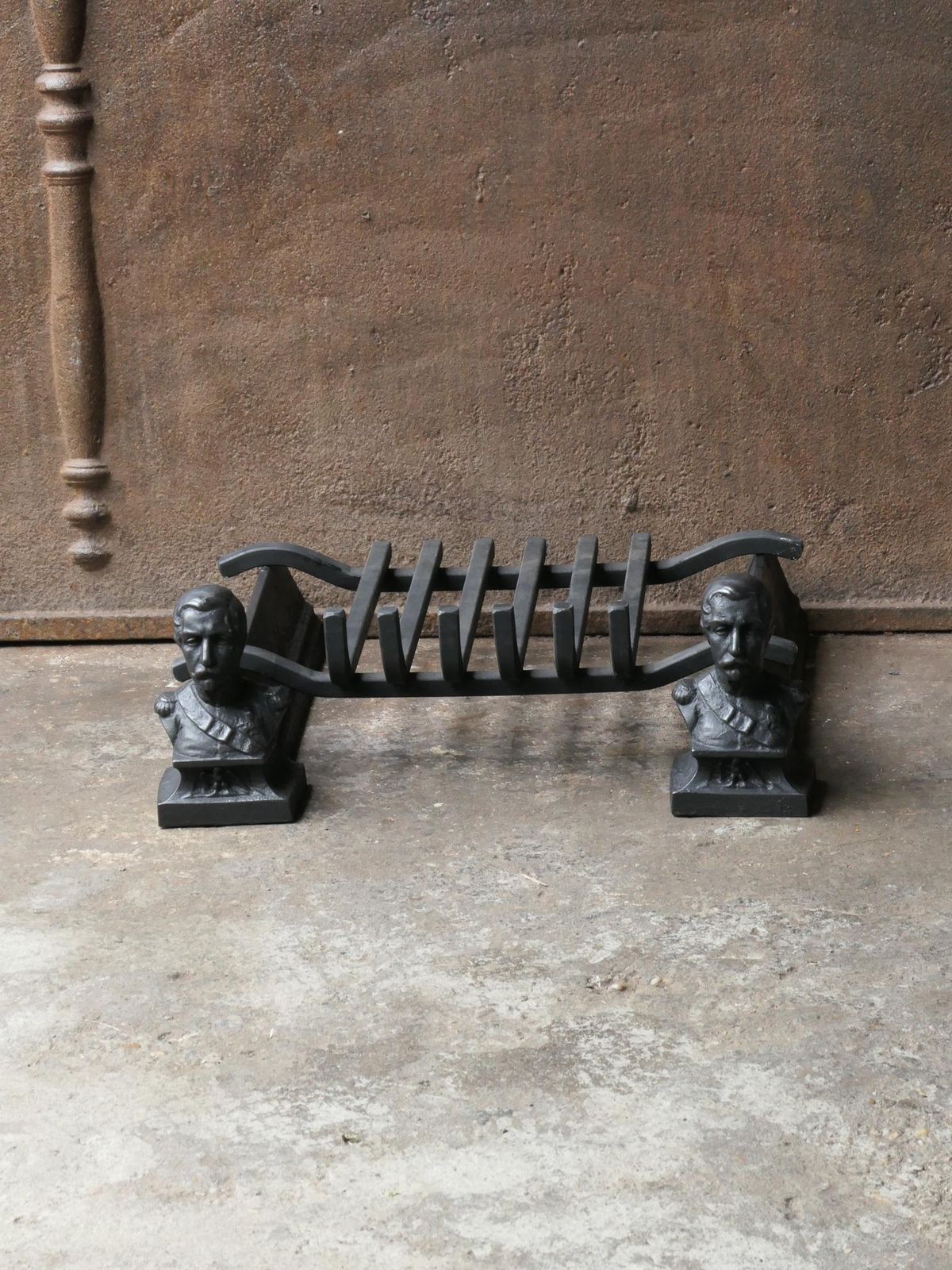 Antique French Napoleon III Fire Grate, Fireplace Grate photo furniture