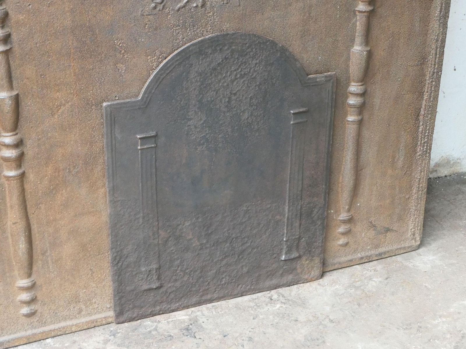 French 'Pillars Of Freedom' Fireback / Backsplash, 18th   19th C. photo 320.0