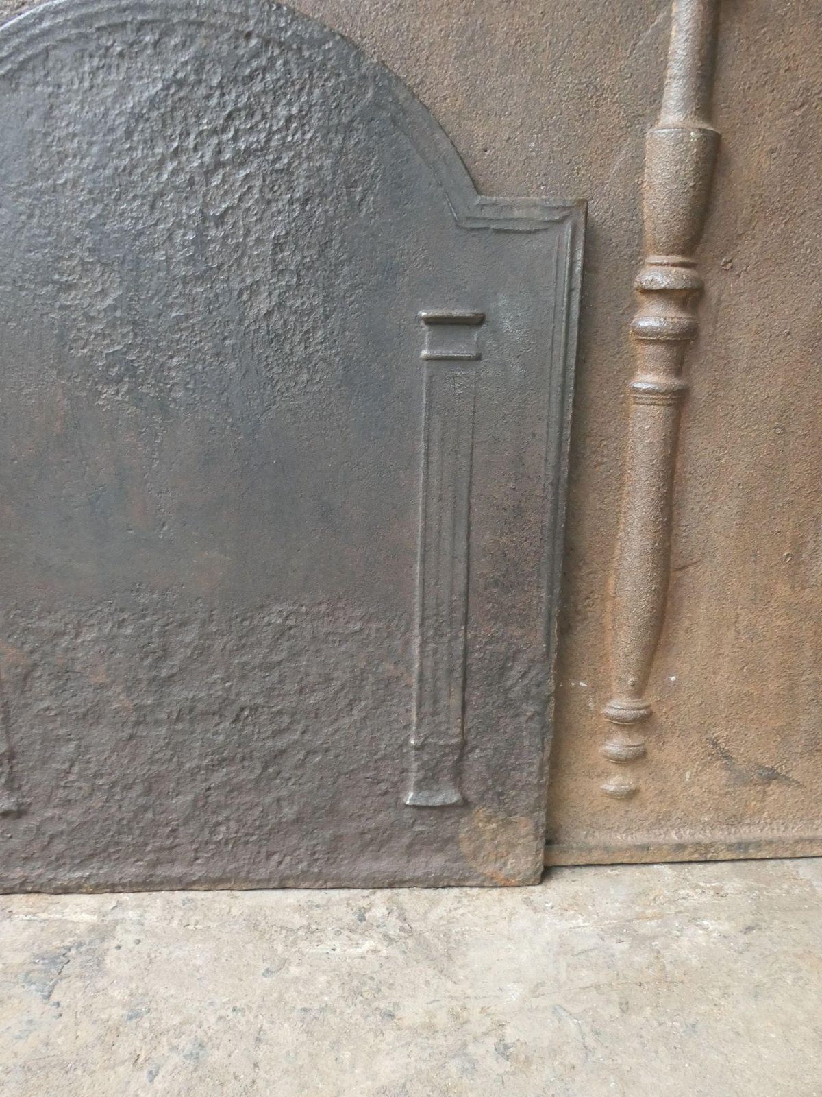 French 'Pillars Of Freedom' Fireback / Backsplash, 18th   19th C. photo vinterior