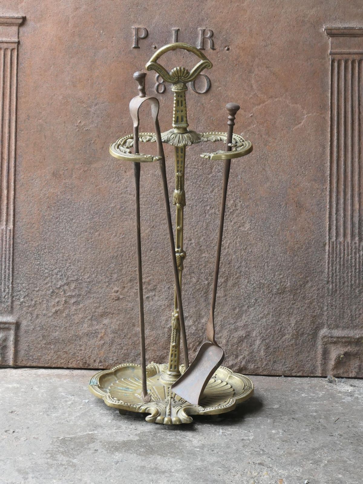 Early 20th Century French Napoleon III Style Fireplace Tool Set photo for sale