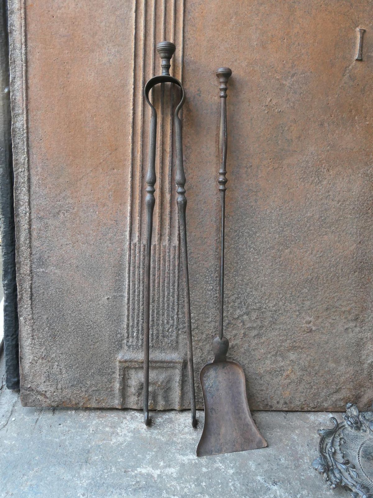photo for sale French Napoleon III Period Fireplace Tools Or Fire Tools, 19th Century