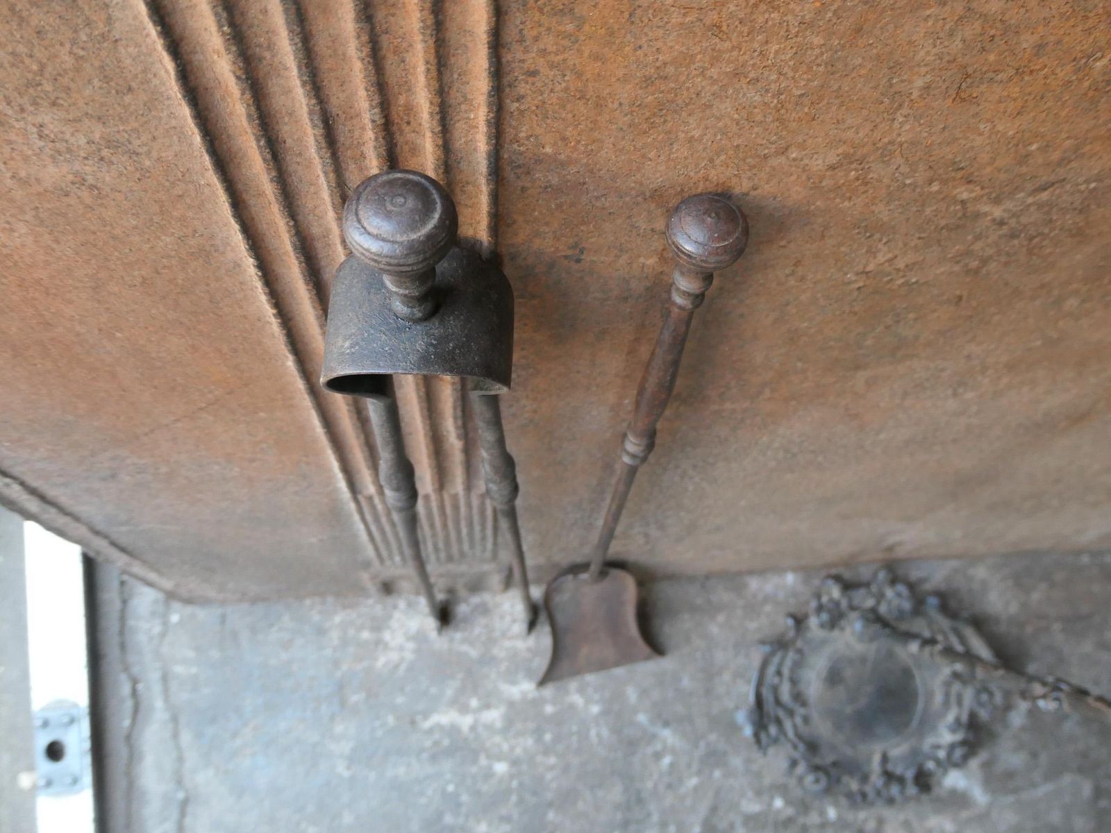 337.0 French Napoleon III Period Fireplace Tools Or Fire Tools, 19th Century photo