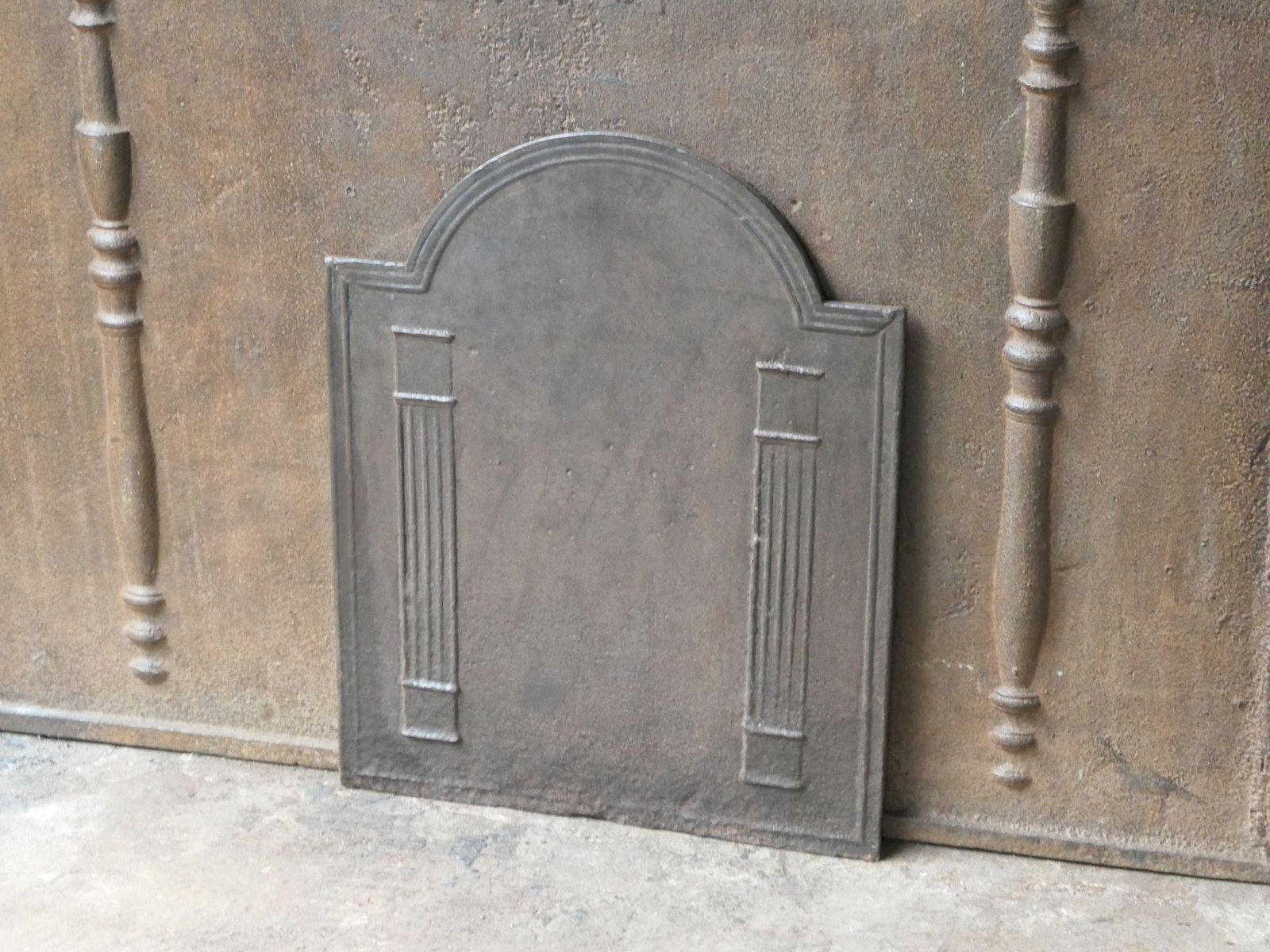 French 'Pillars Of Freedom' Fireback / Backsplash, Early 19th Century photo 337.0