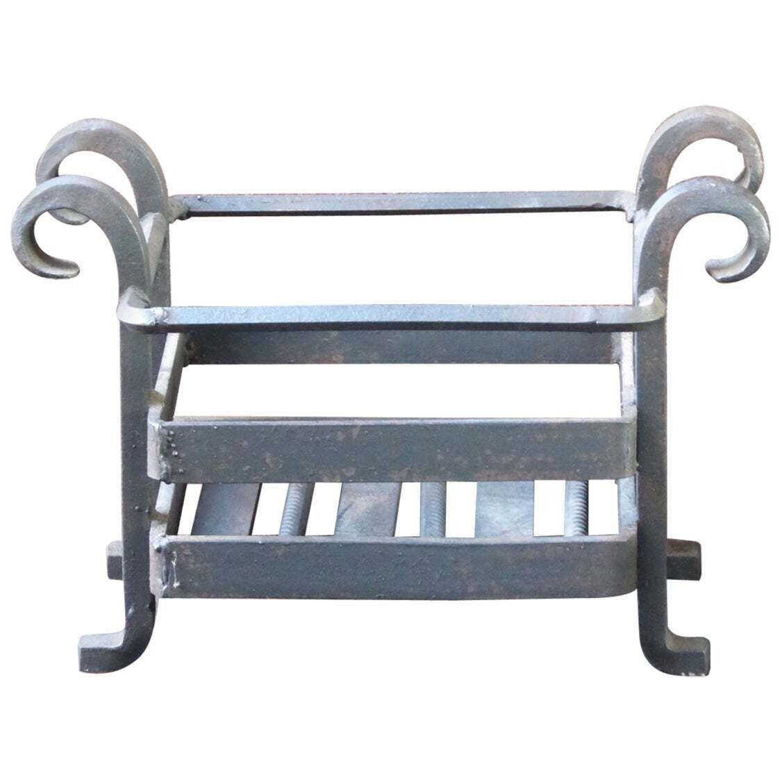 English Victorian Style Fireplace Grate Or Fire Basket, 20th Century