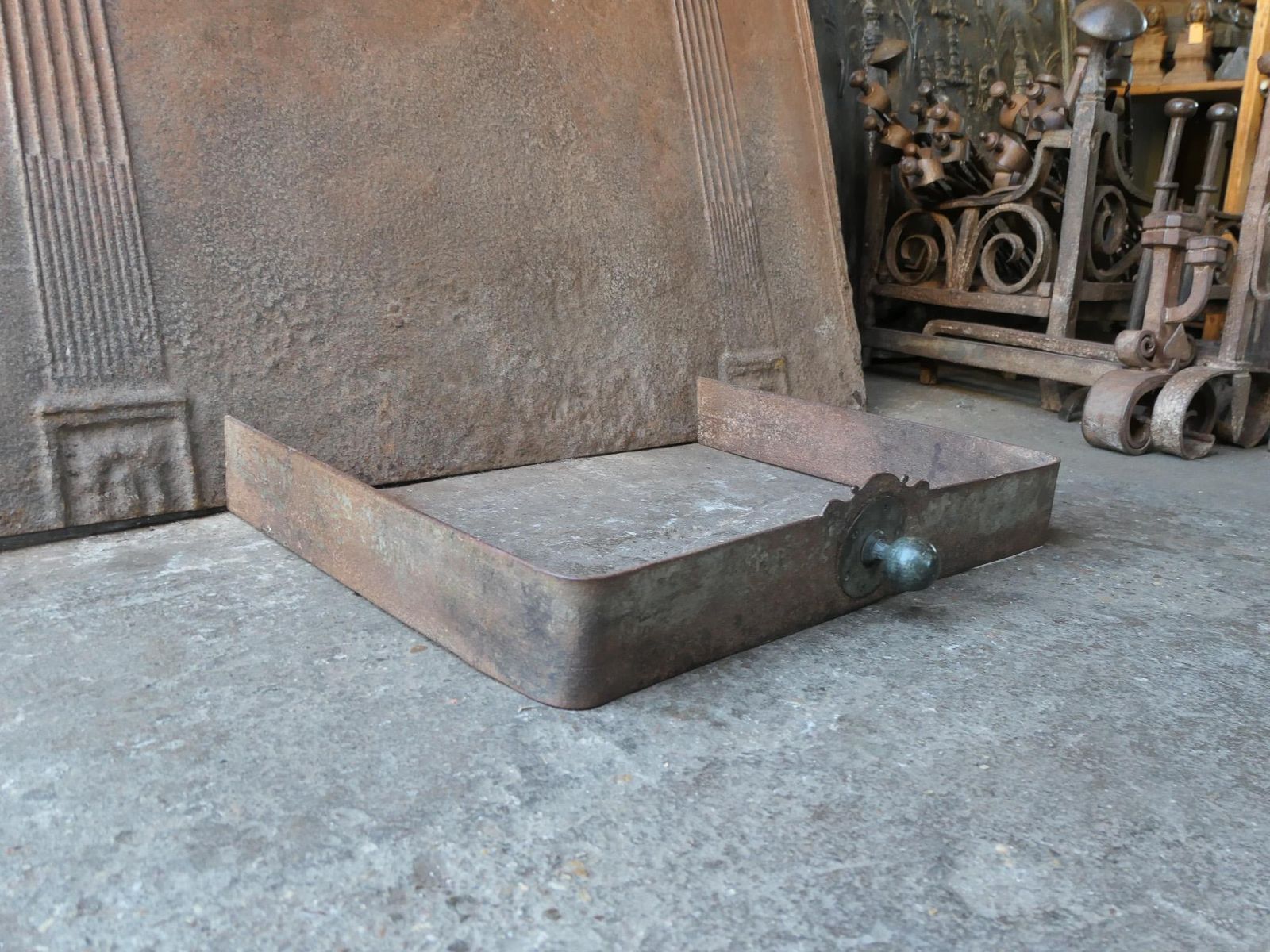 380.0 Antique French Napoleon III Fireplace Fender, 19th Century photo