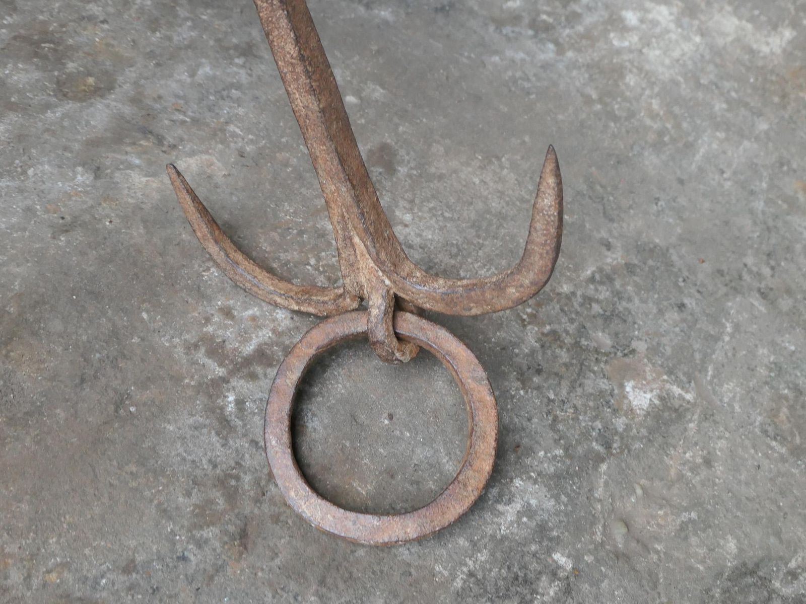 Large 17th Century French Fireplace Pot Hook photo vinterior