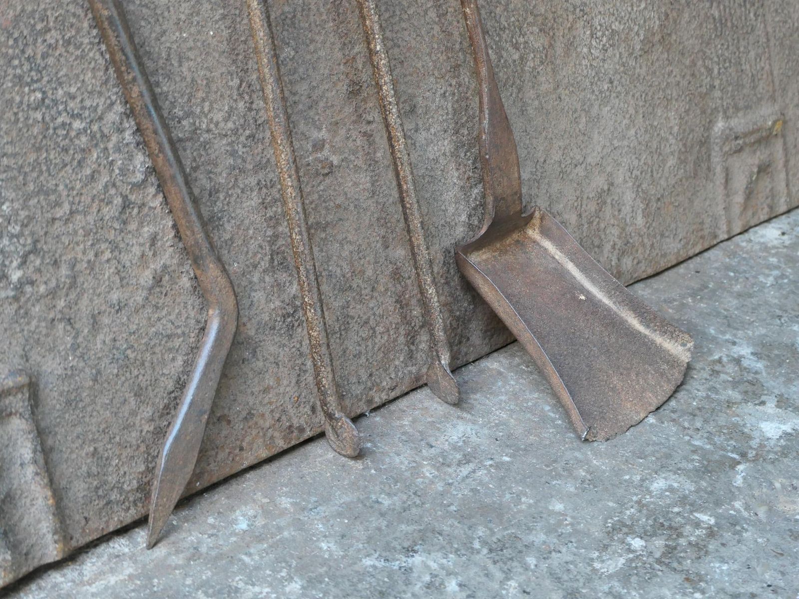 photo for sale Rustic French Neoclassical Fireplace Tools, 18th 19th Century
