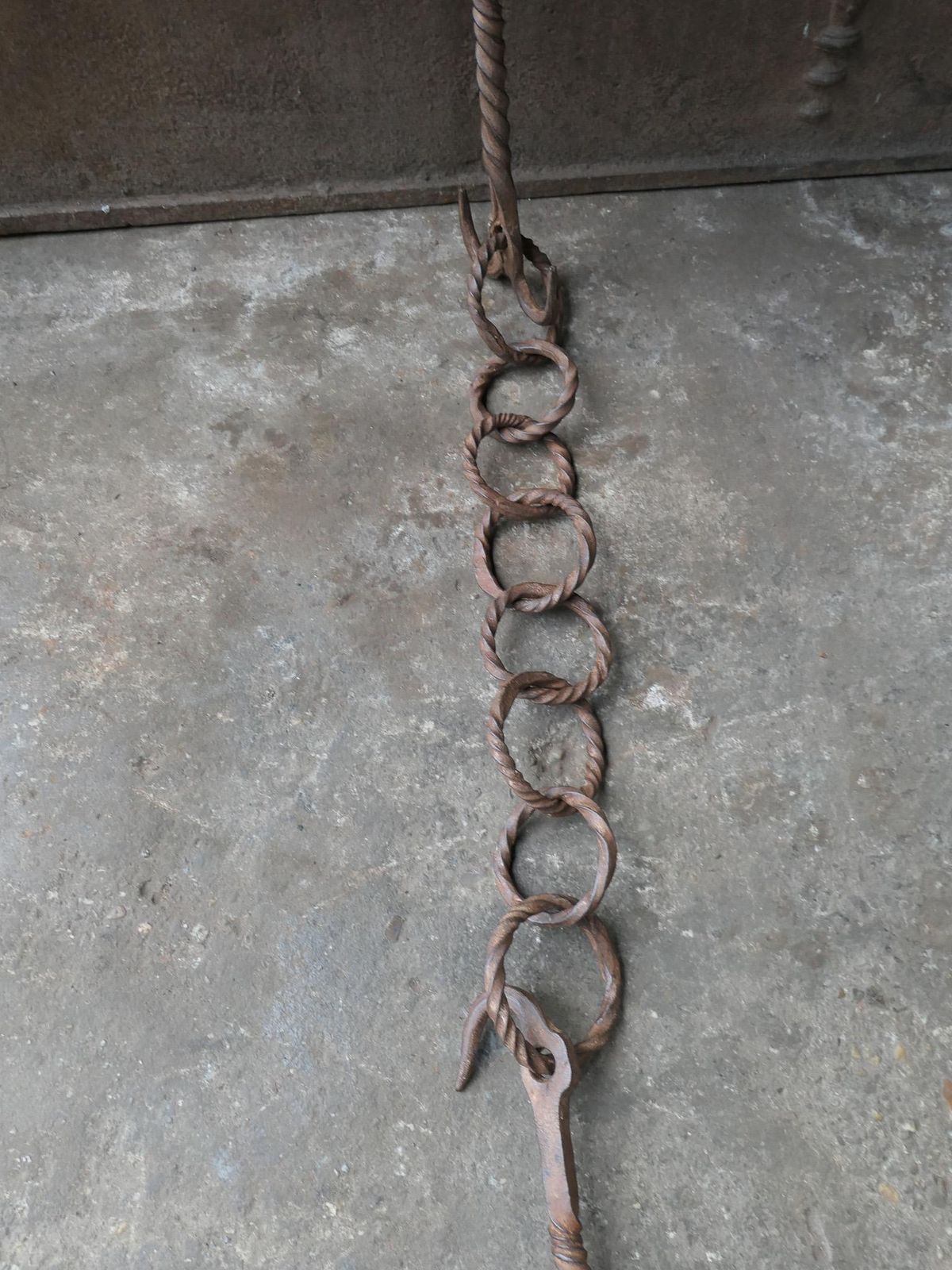 Large 17th Century French Fireplace Pot Hook photo vinterior