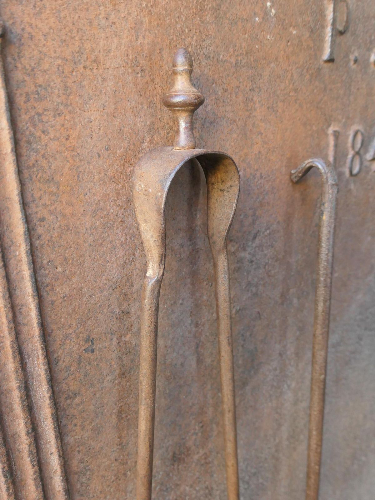 Rustic French Neoclassical Fireplace Tools, 18th 19th Century photo Home Fixtures