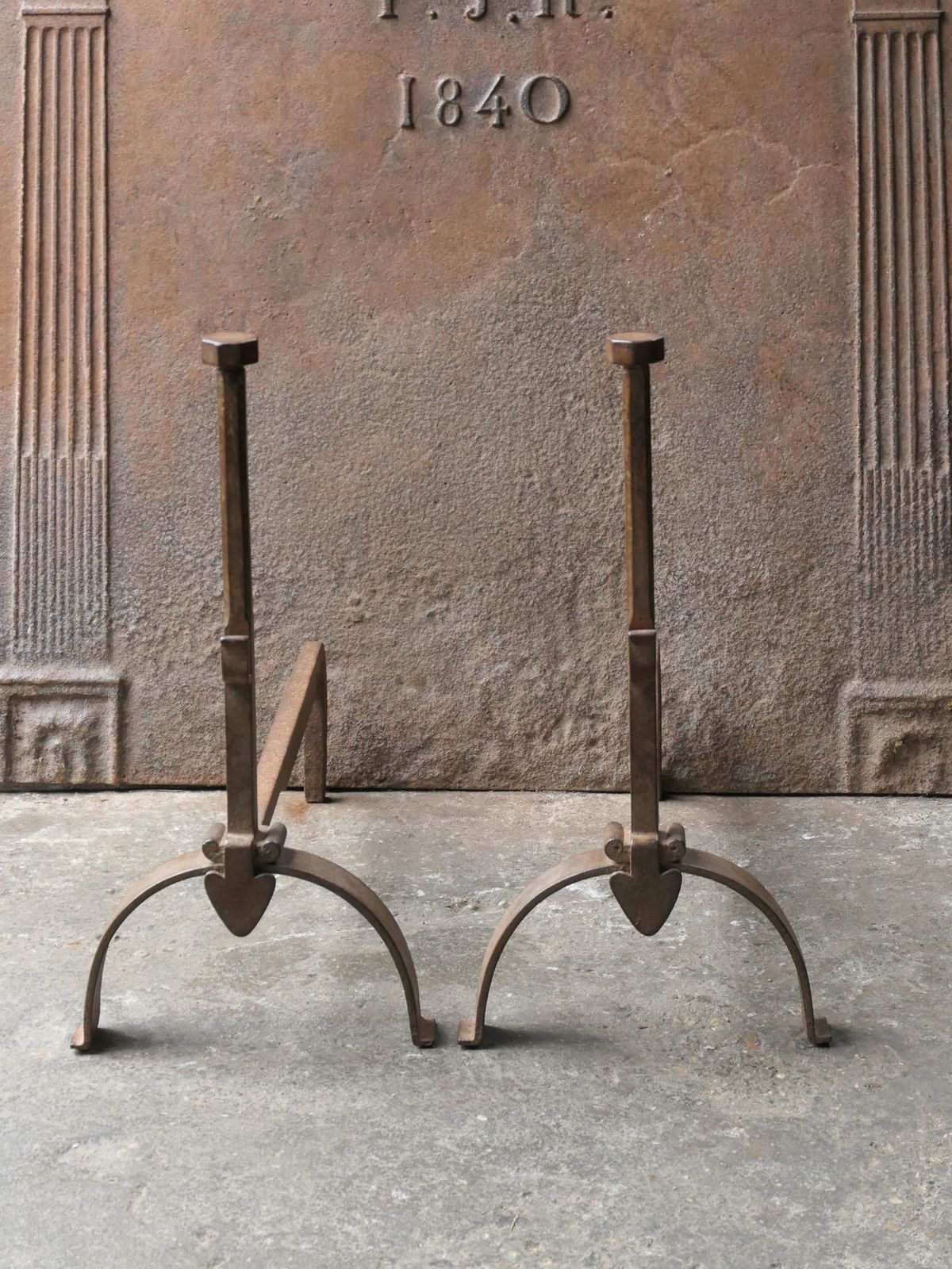 French Napoleon III Firedogs Or Andirons, 19th Century photo furniture