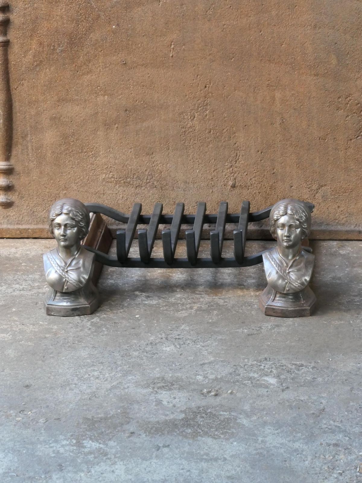 19th Century French Napoleon III Fire Grate, Fireplace Grate photo furniture