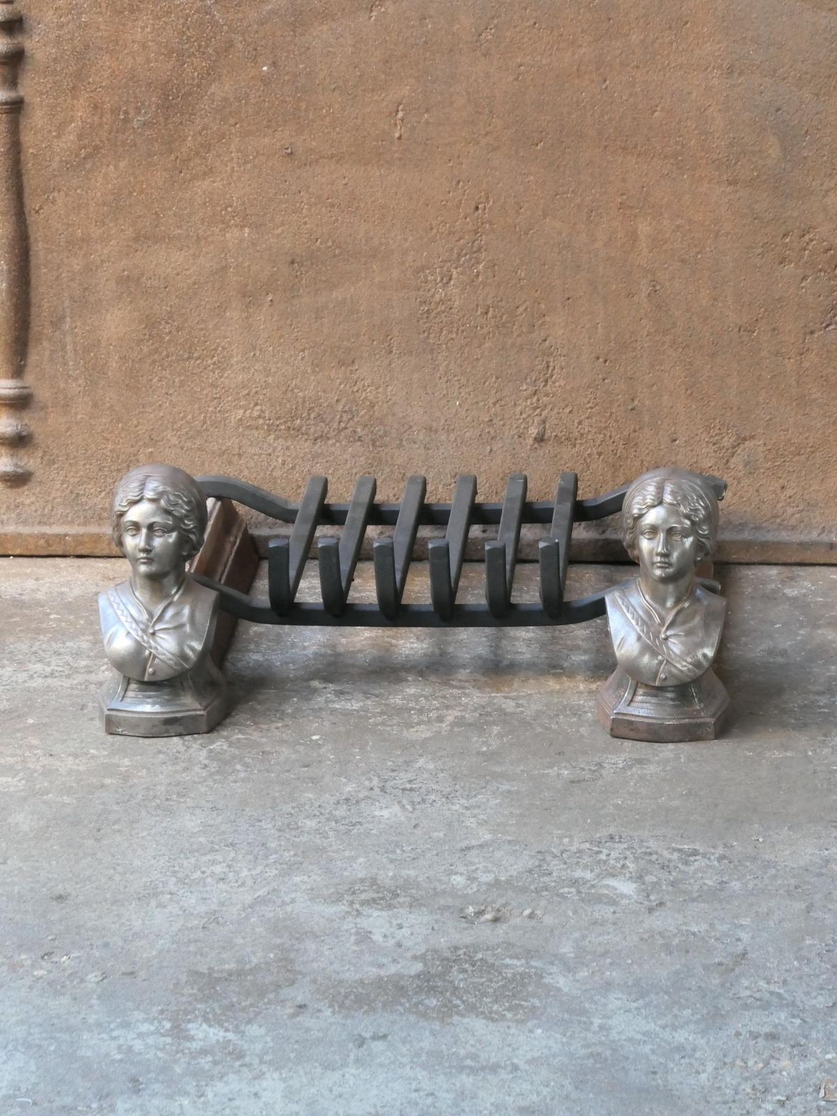 19th Century French Napoleon III Fire Grate, Fireplace Grate photo for sale