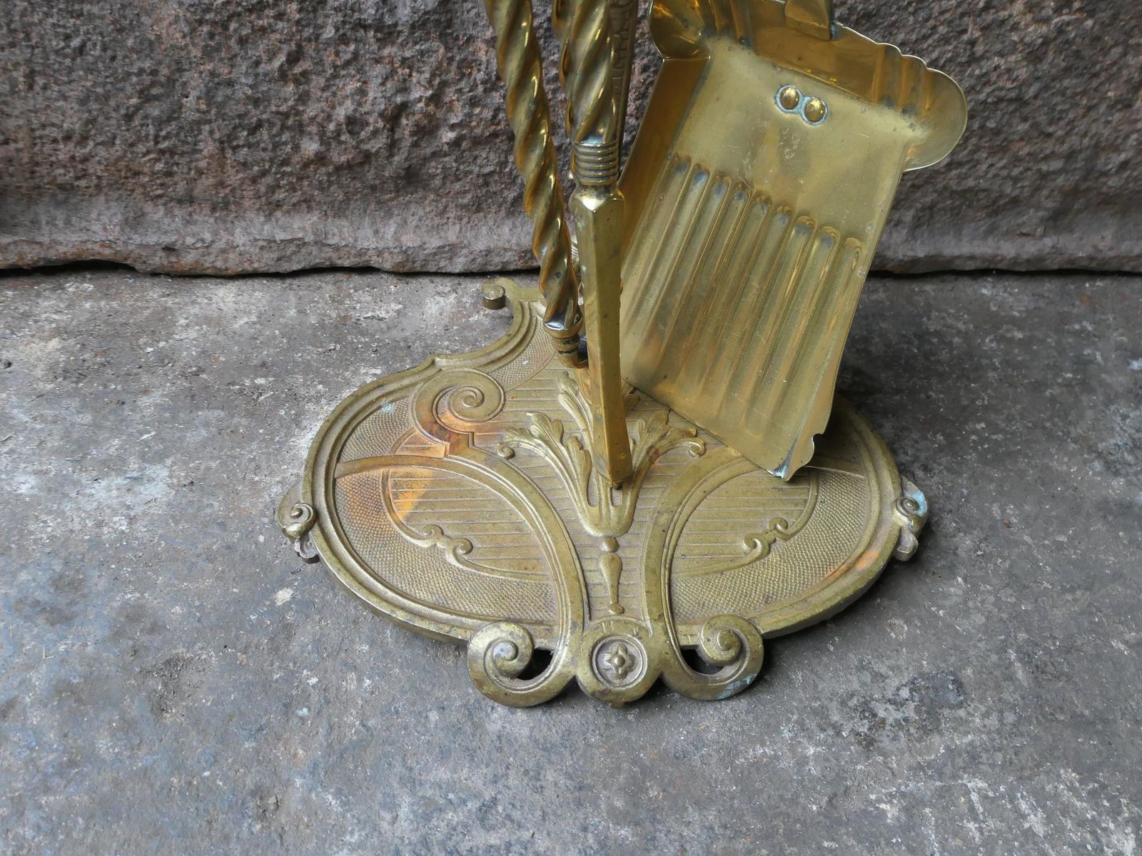 19/20th C. English Brass Victorian Style Companion Set photo buy