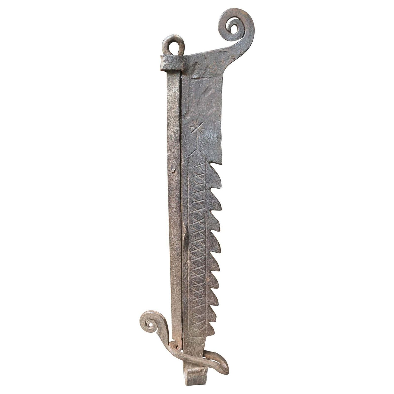 17th Century French Fireplace Trammel Or Pot Hanger