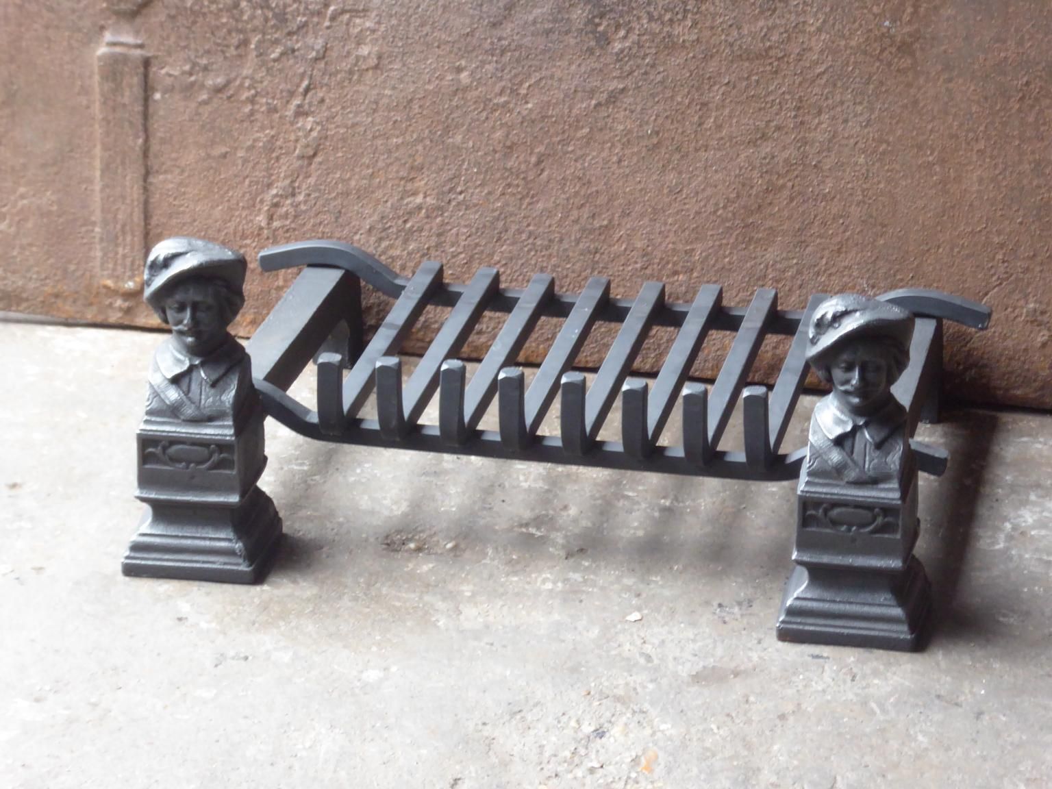 French Napoleon III Fire Grate, Fireplace Grate photo for sale