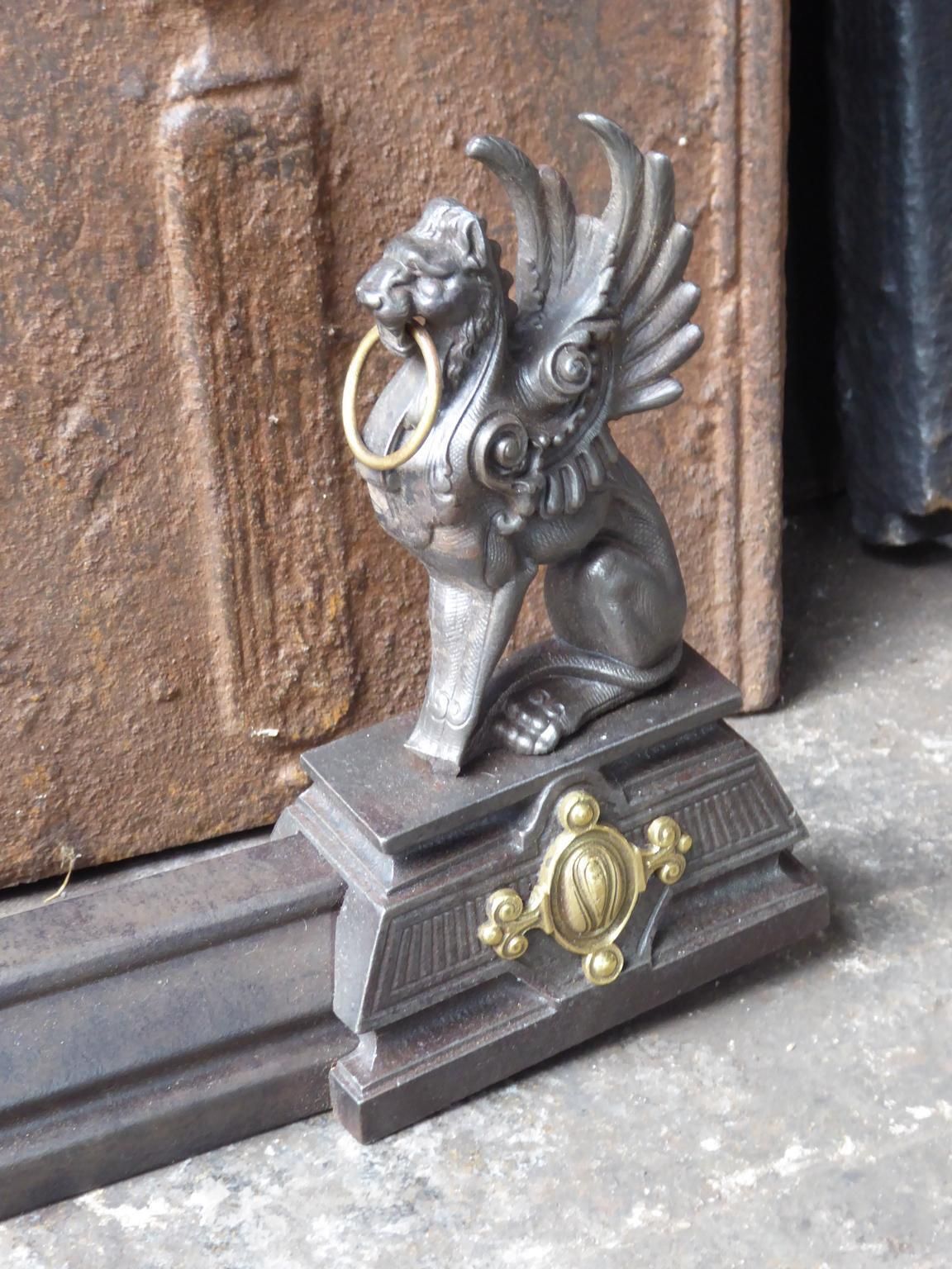 photo furniture Antique French Fireplace Fender, 19th Century