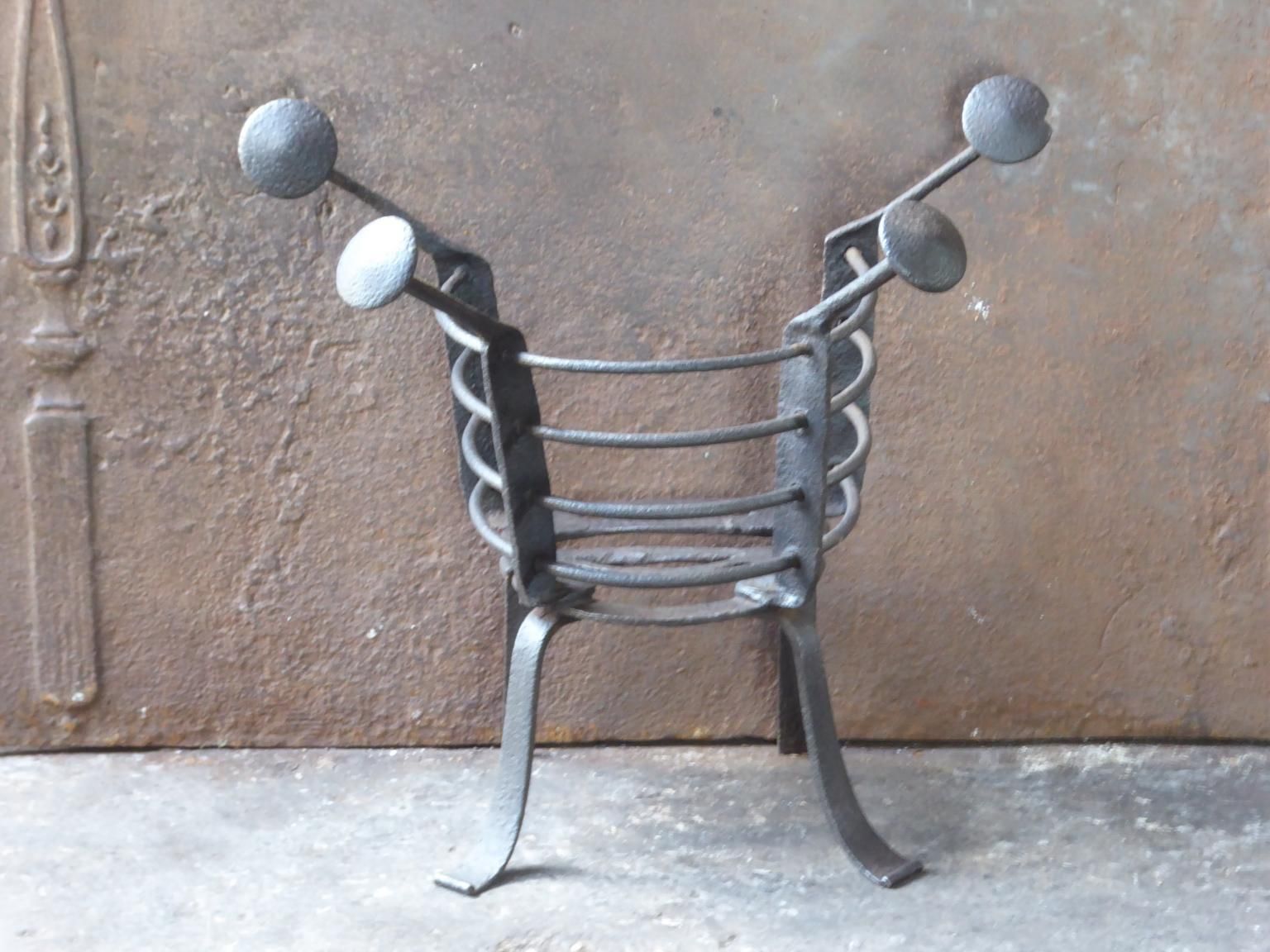 17th 18th Century French Fire Grate, Fireplace Grate photo furniture