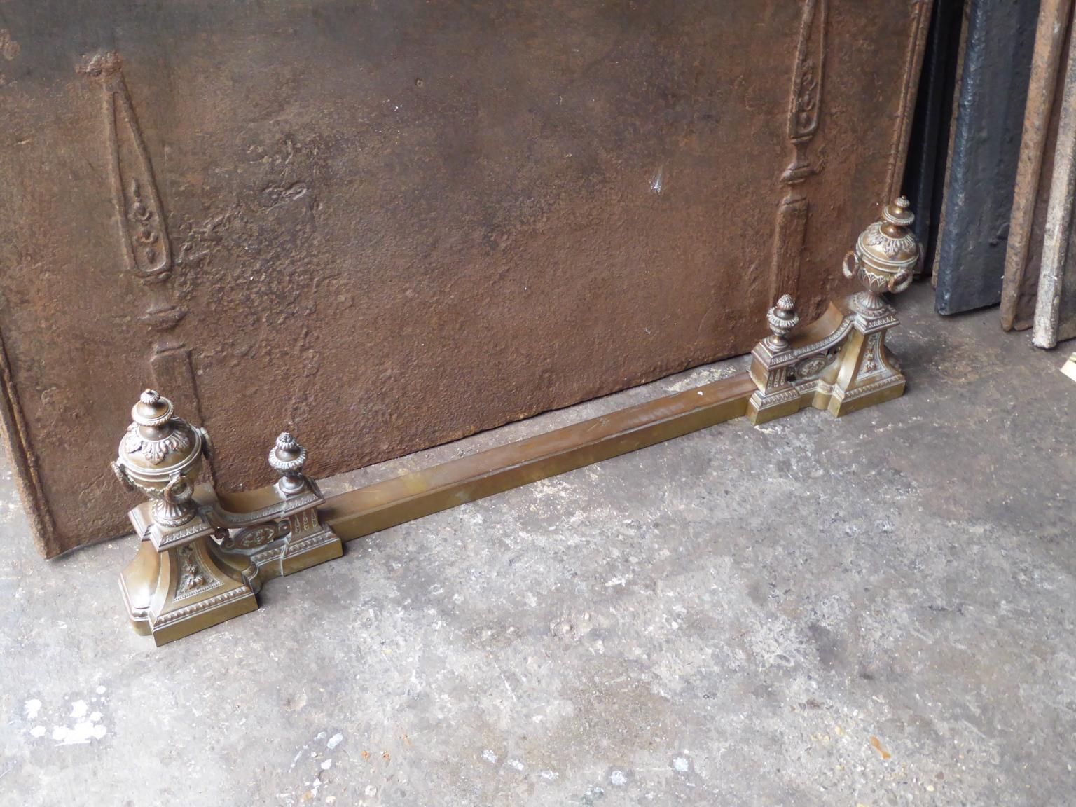 Antique French Fireplace Fender, 19th Century photo Home Fixtures