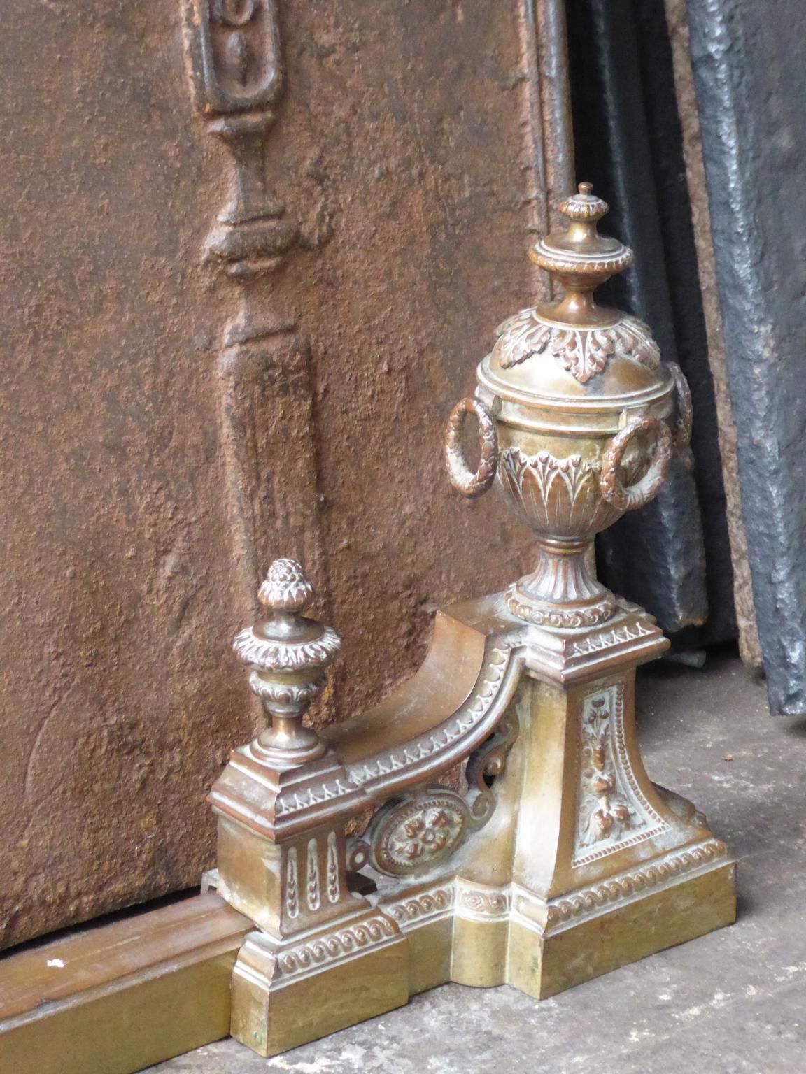 Antique French Fireplace Fender, 19th Century photo vintage