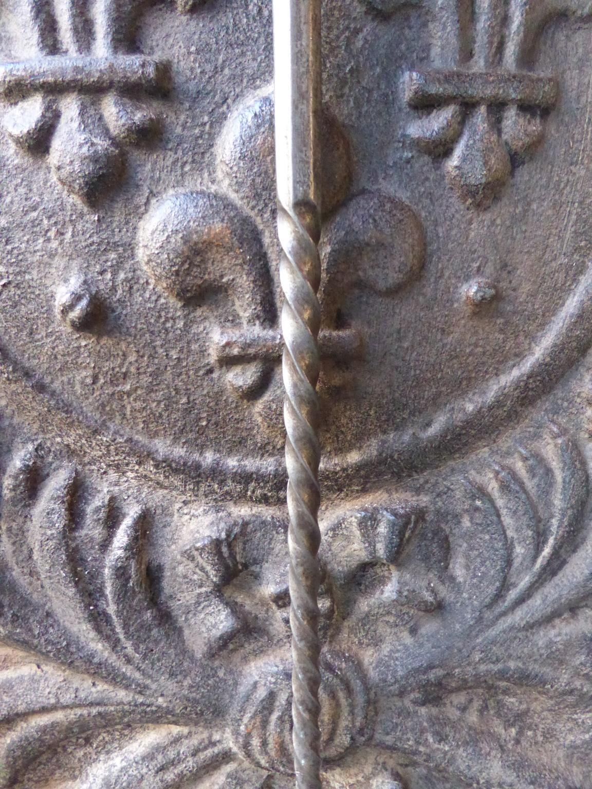 Antique French Polished Steel Fireplace Shovel Or Fire Shovel photo Home Fixtures