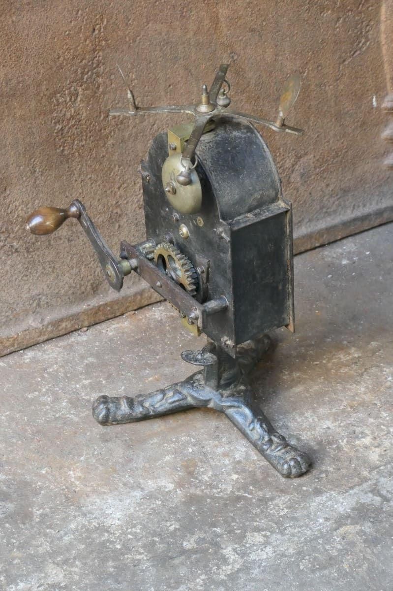 19th Century French Neoclassical Period Spring Driven Roasting Jack photo Home Fixtures