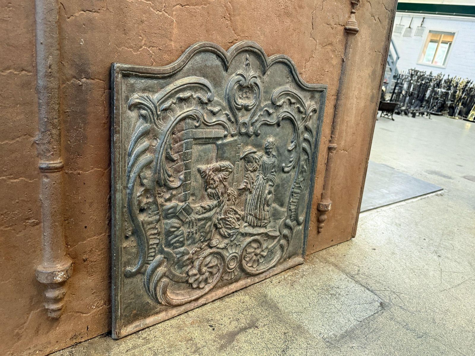photo furniture French Louis XV Style Fireback / Backsplash, 20th Century