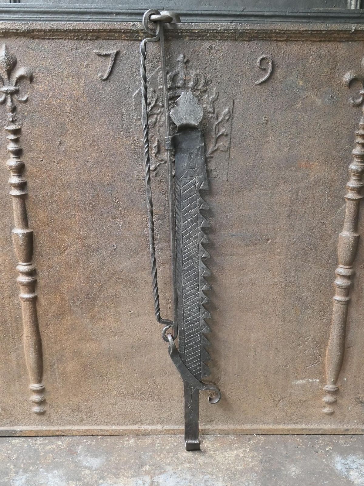 17th Century French Fireplace Trammel Or Pot Hanger photo for sale