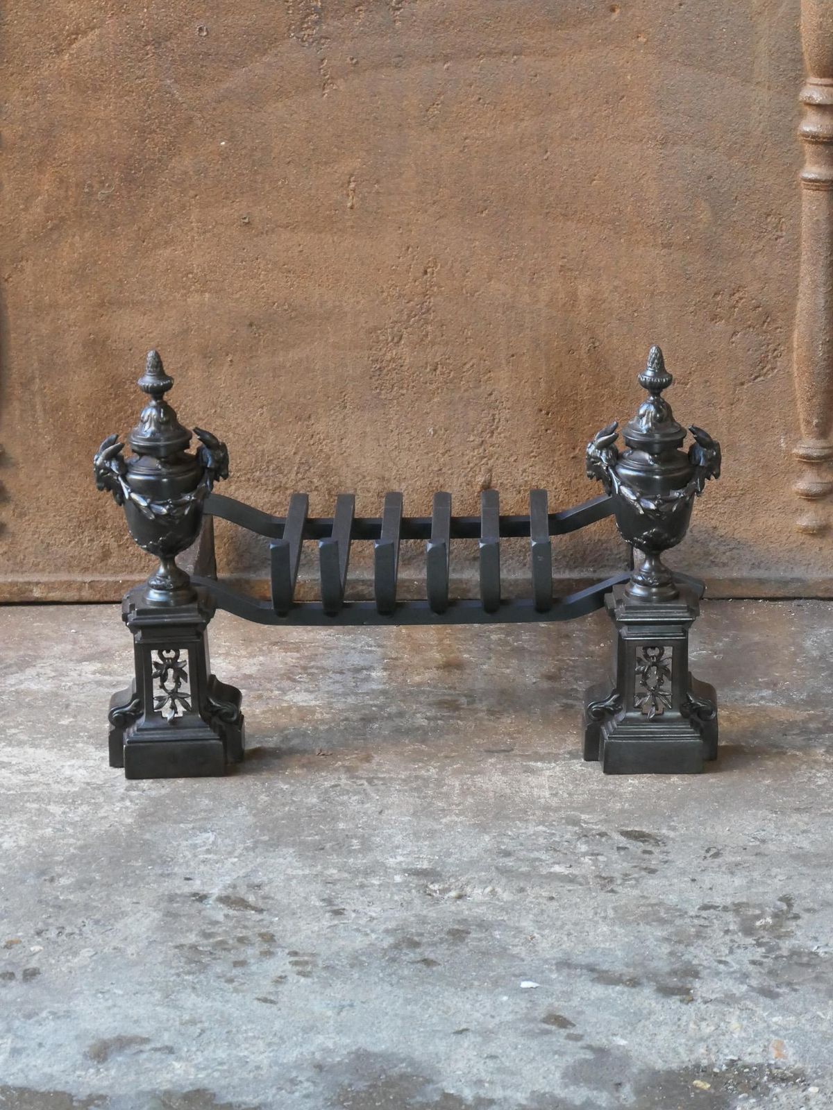 18th 19th Century French Neoclassical Fireplace Grate Or Fire Grate photo for sale