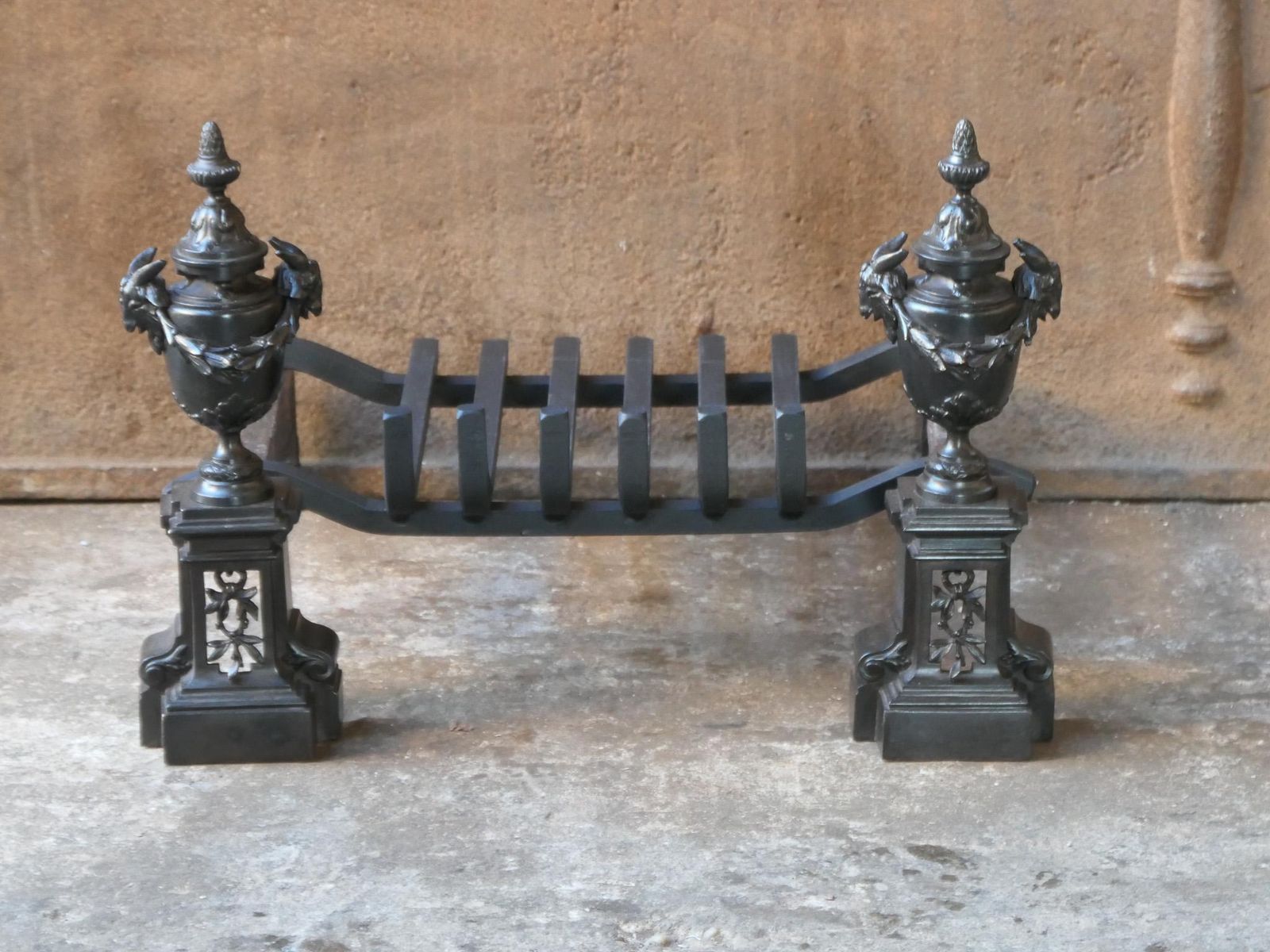 18th 19th Century French Neoclassical Fireplace Grate Or Fire Grate photo Home Fixtures