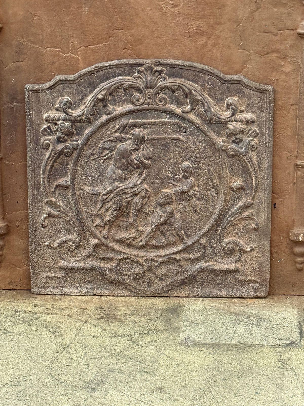 French 18th Century Louis XV Period 'Winter' Fireback / Backsplash photo furniture