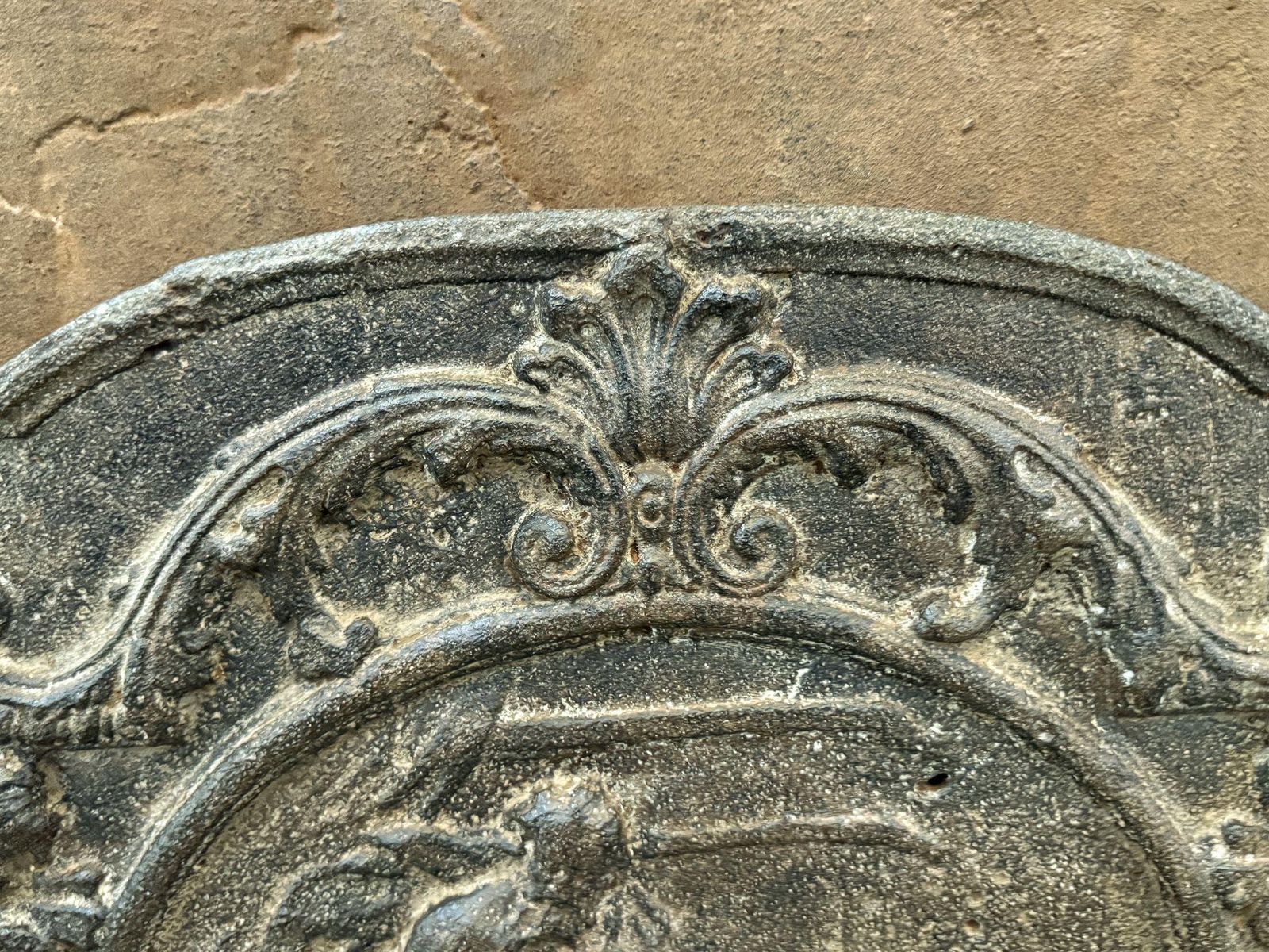 French 18th Century Louis XV Period 'Winter' Fireback / Backsplash photo vinterior