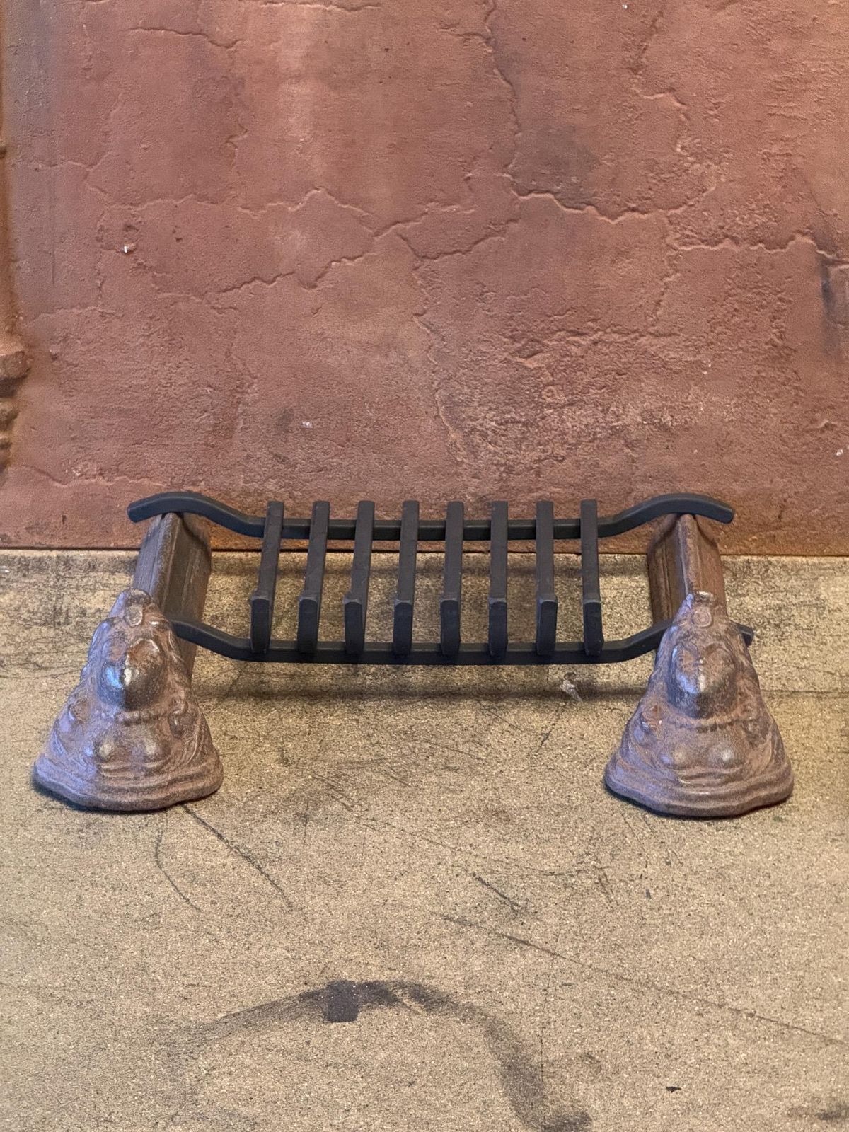 18th Century French Louis XV Period Fireplace Grate Or Fire Basket photo vinterior