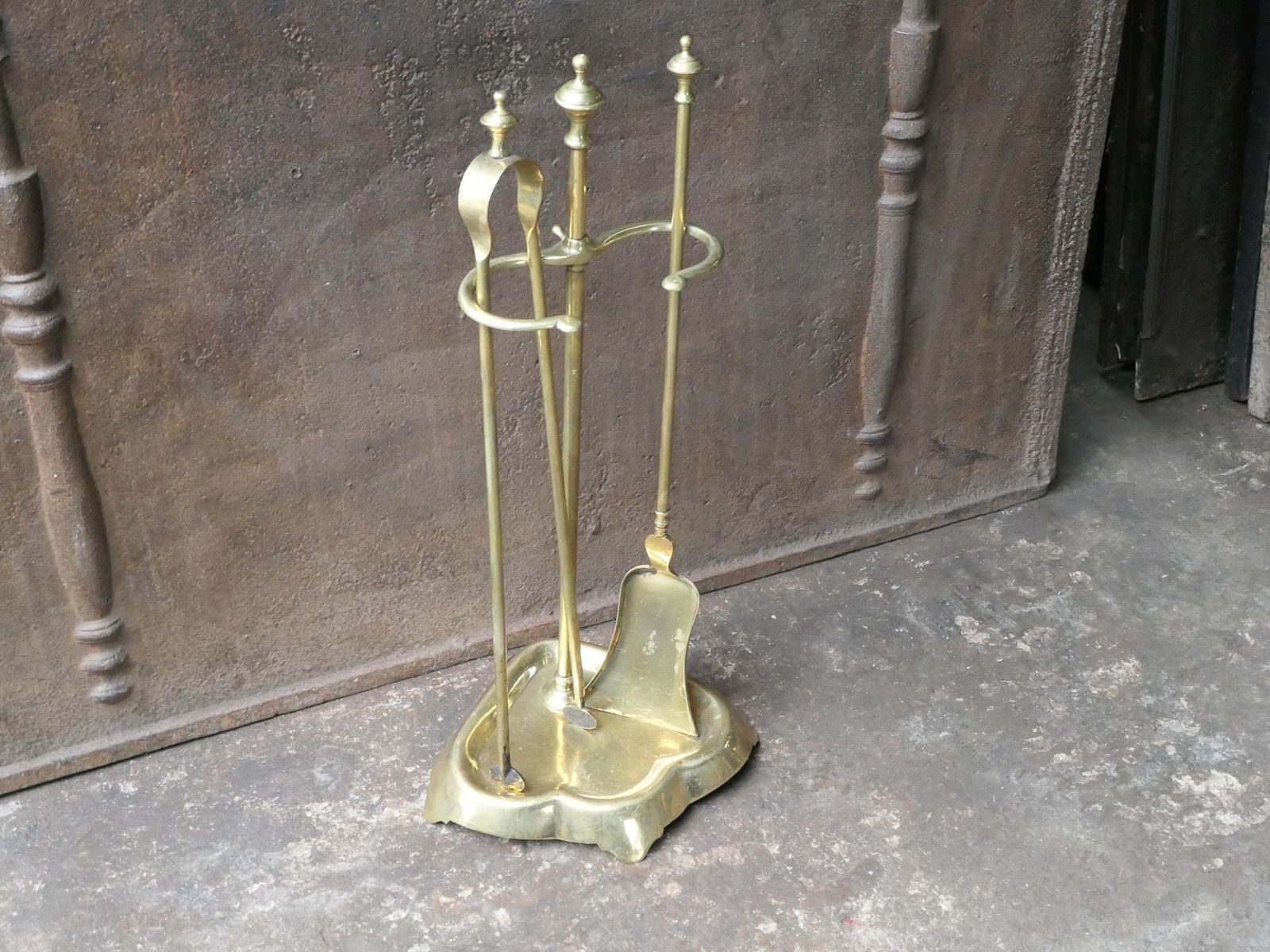 Bouhon Frères Fireplace Tool Set, Fire Tools, 19th Century photo vintage