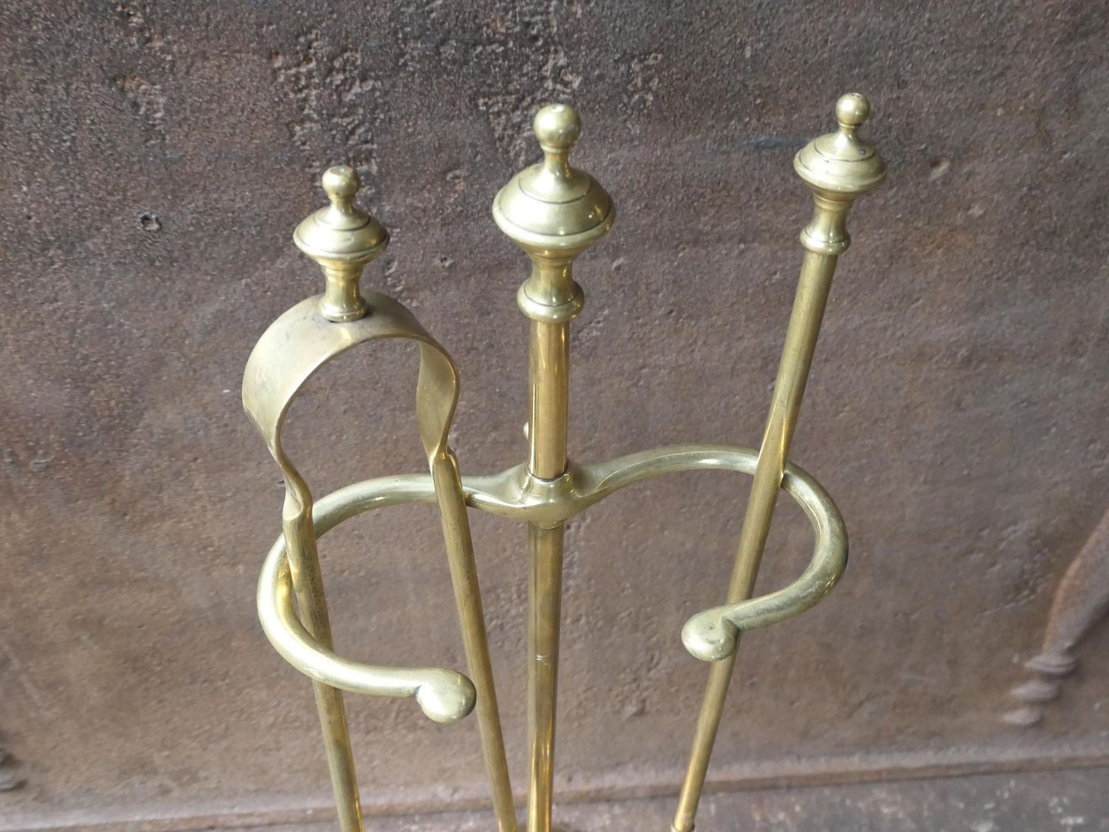 photo furniture Bouhon Frères Fireplace Tool Set, Fire Tools, 19th Century