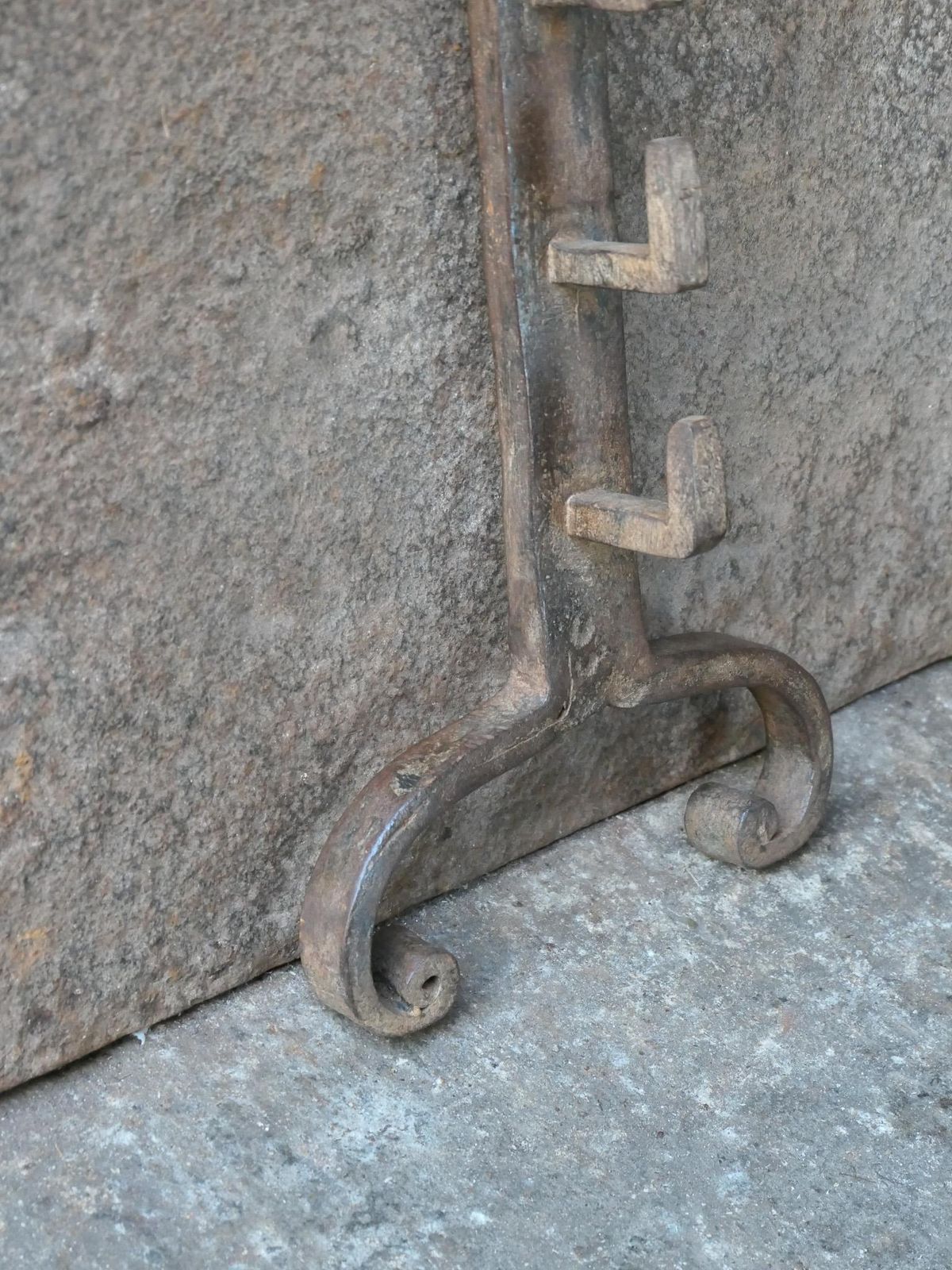 Antique Standing Spit Rack, 19th 20th Century photo vintage