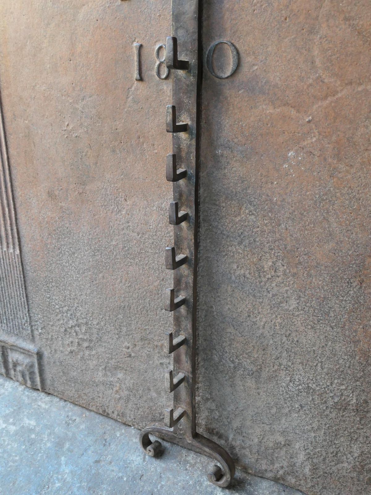 photo furniture Antique Standing Spit Rack, 19th 20th Century