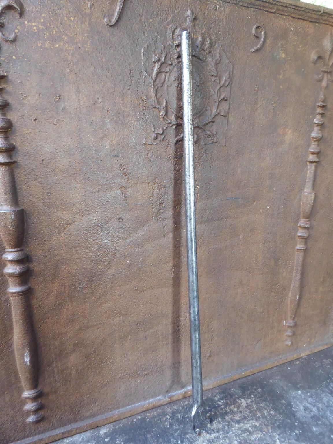 19th Century Dutch Polished Steel Blow Poker photo furniture