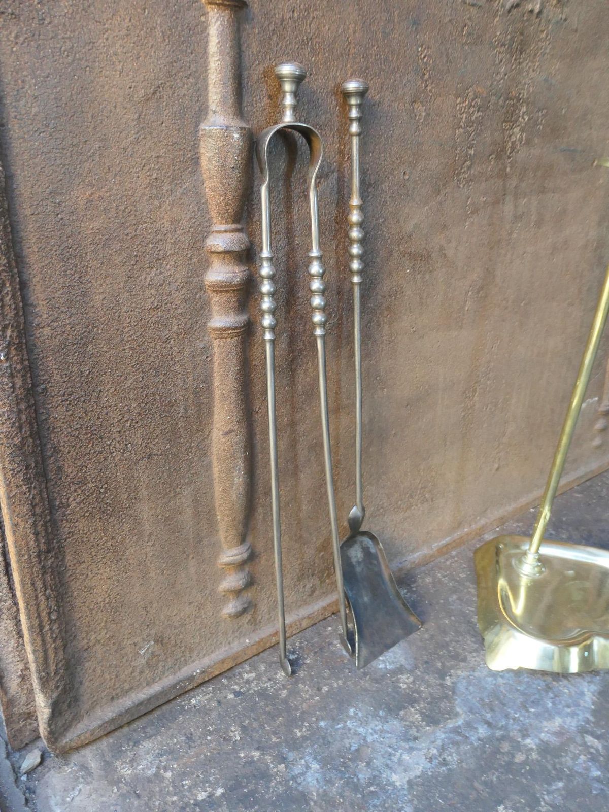 photo for sale Antique French Fireplace Tools Or Fire Tools, 19th Century