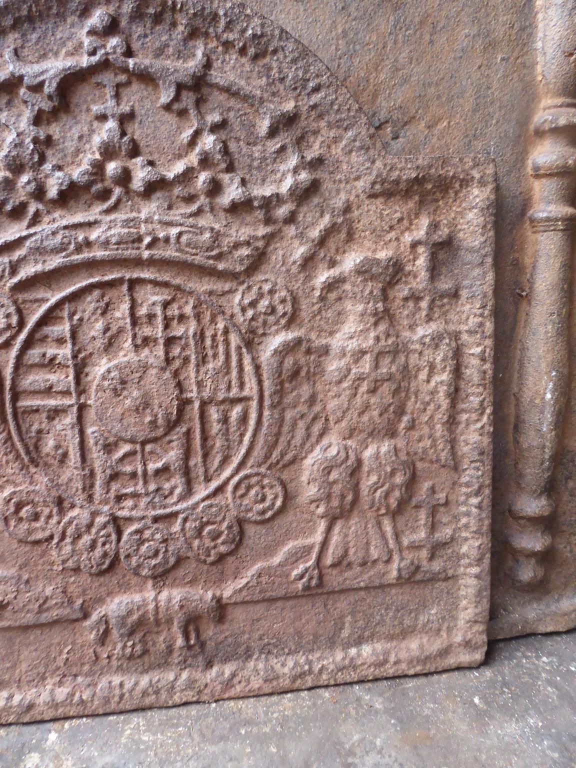 17th 18th Century 'Arms Of Loraine' Fireback / Backsplash photo vinterior