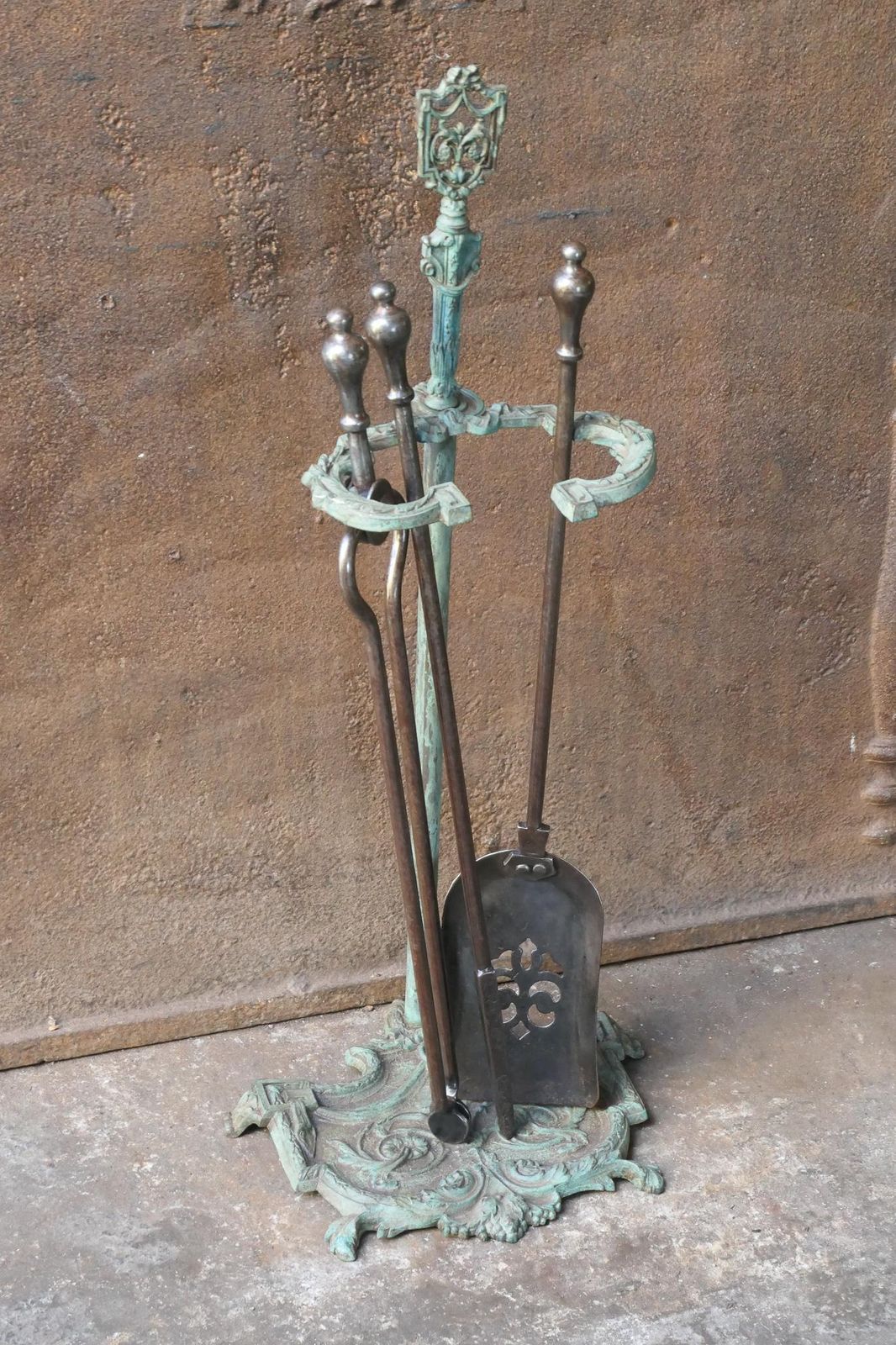 English Set Of Fireplace Tools, Victorian Companion Set, 19th Century photo 508.0