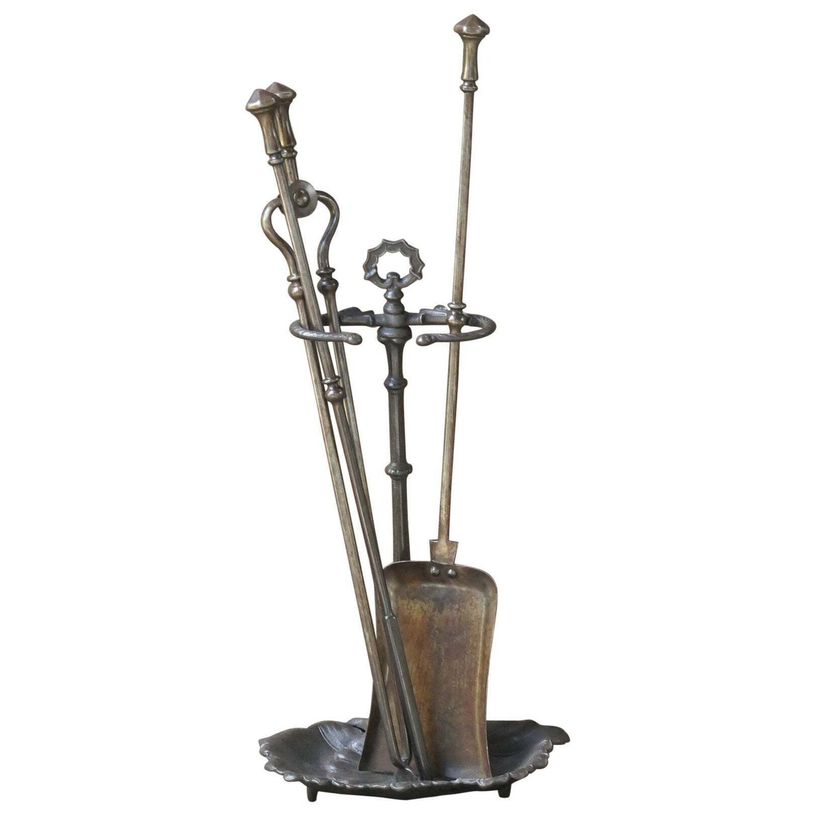 English Victorian Fireplace Tools Or Companion Set, 19th Century