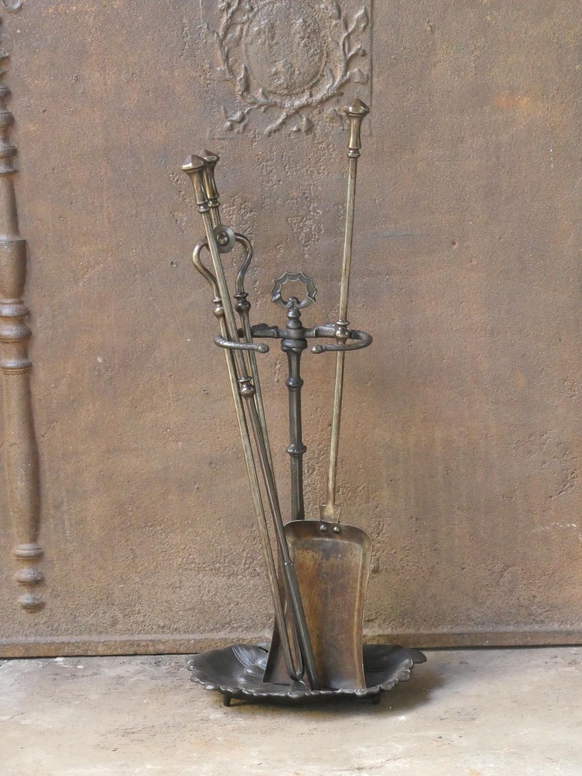 English Victorian Fireplace Tools Or Companion Set, 19th Century photo furniture