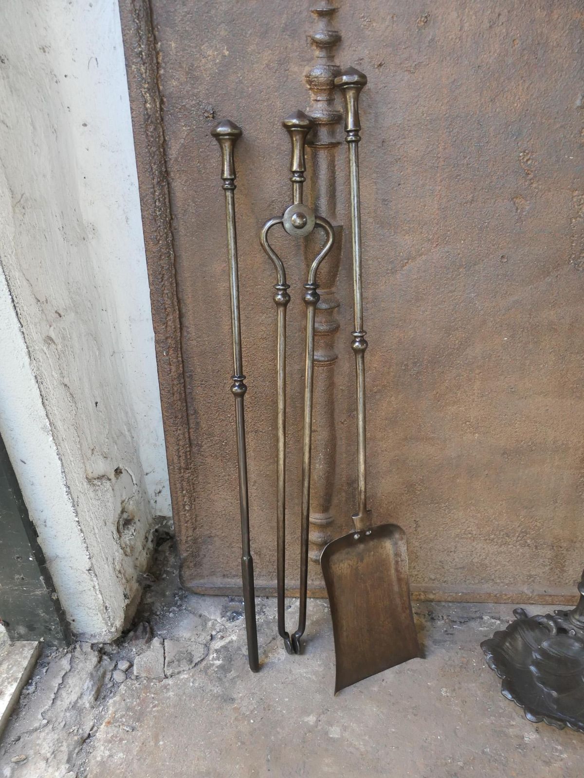 photo furniture English Victorian Fireplace Tools Or Companion Set, 19th Century