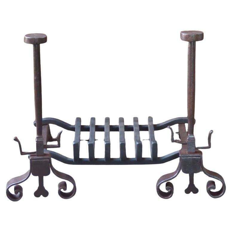 French Napoleon III Fire Grate, Fireplace Grate, 19th Century