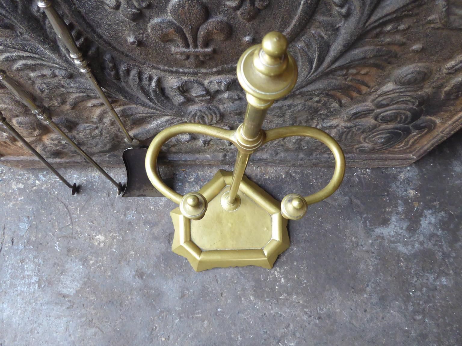 508.0 Antique French 'Grandy Fils' Fireplace Tools Or Fire Tools photo