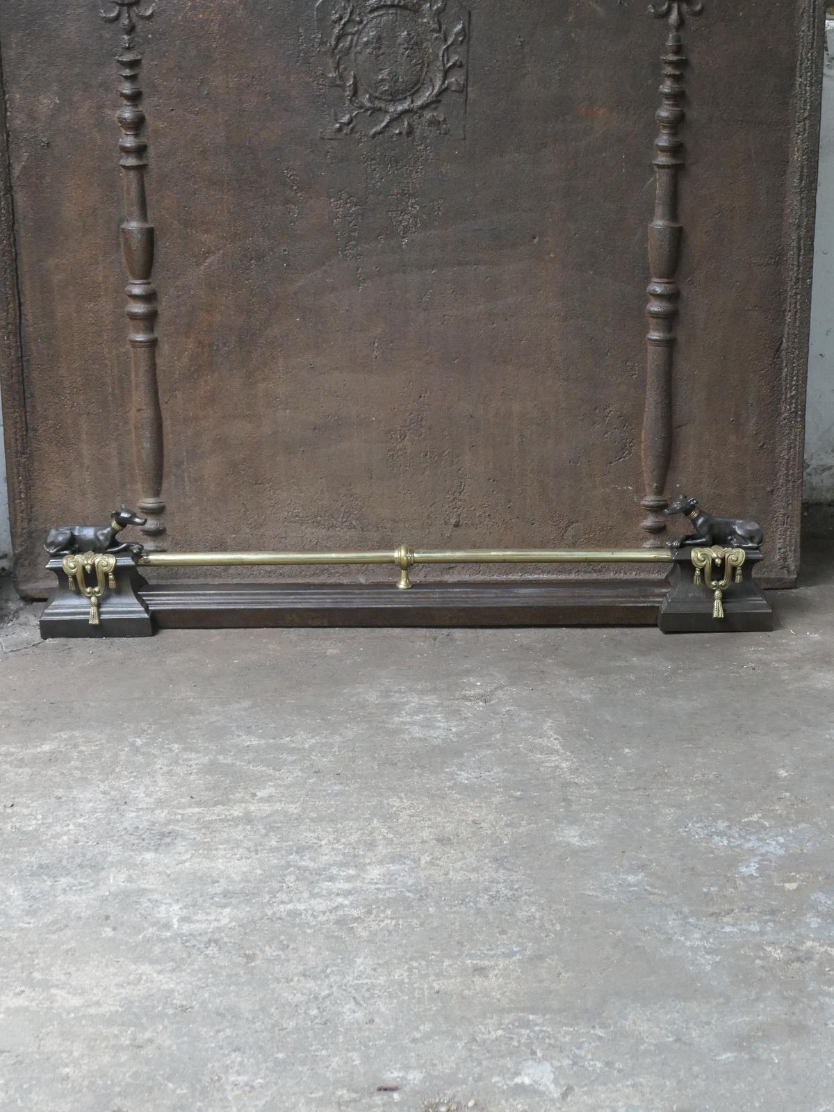 Antique French Napoleon III Period Fireplace Fender, 19th Century photo furniture