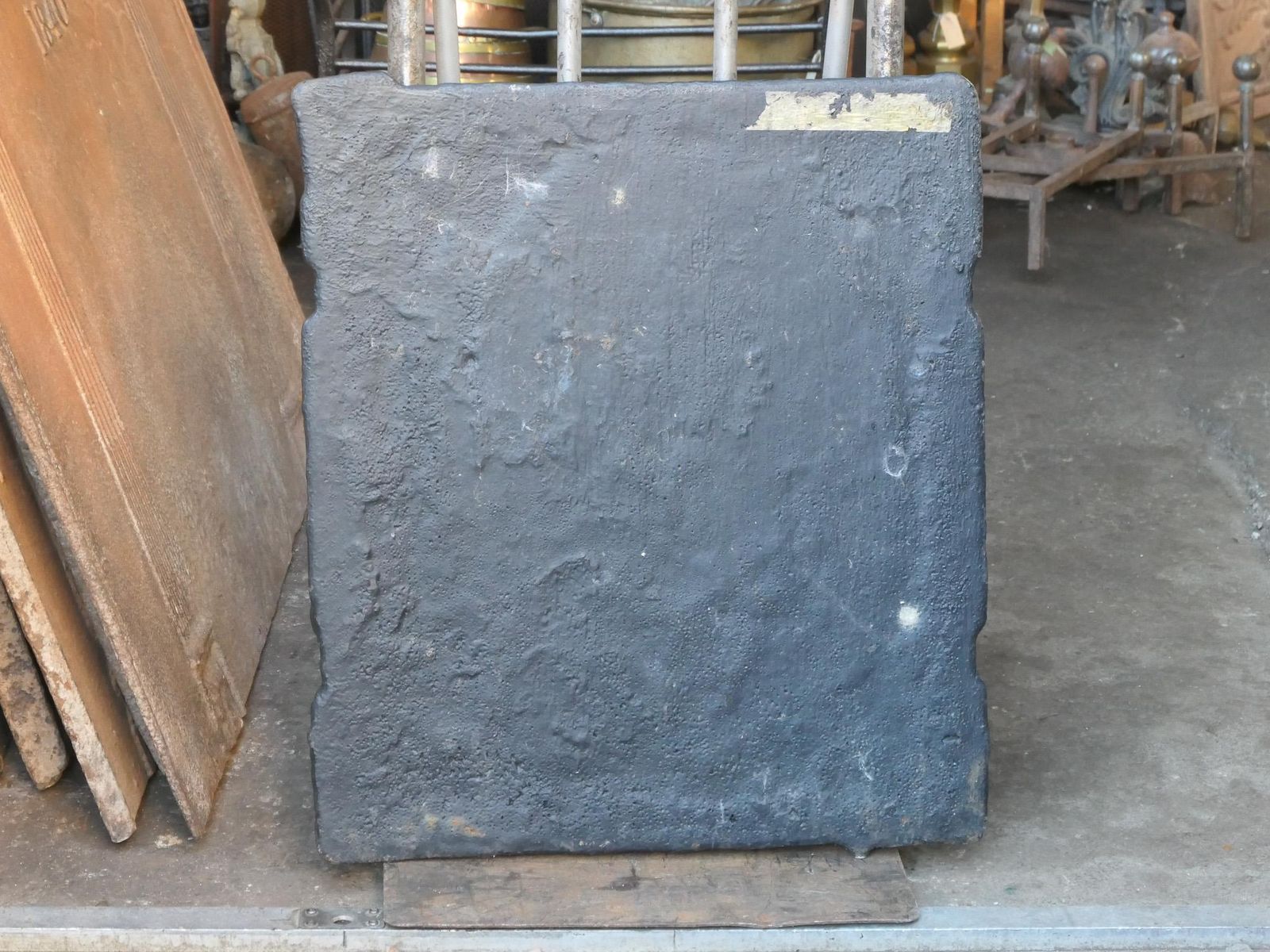 576.0 Antique German 'Jesus' Fireback / Backsplash, 18th Century photo