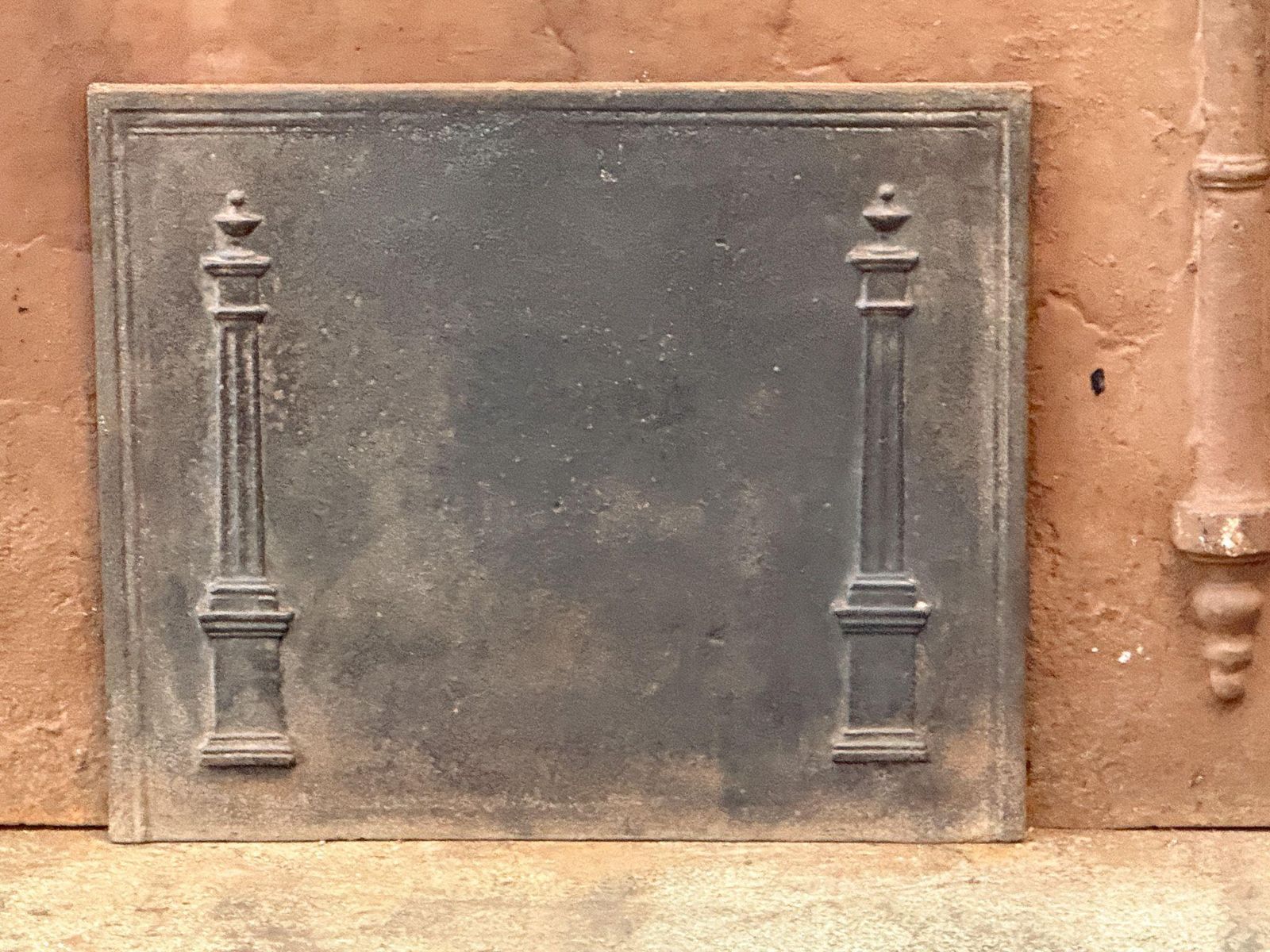French 'Pillars Of Freedom' Fireback / Backsplash, Early 19th Century photo for sale