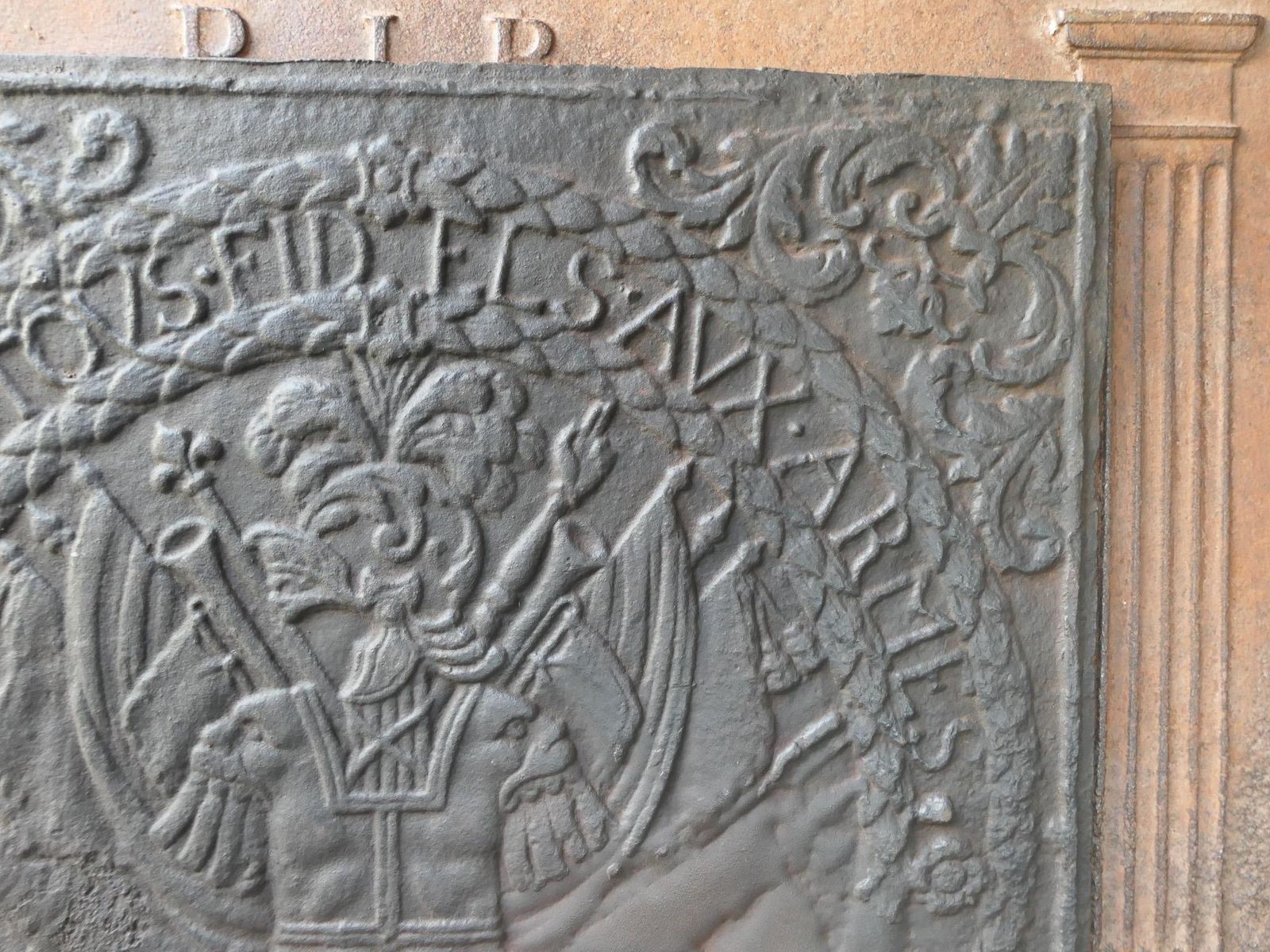 German 'Coat Of Arms' Fireback / Backsplash. Louis XIV Style, 20th Century. photo 491.0