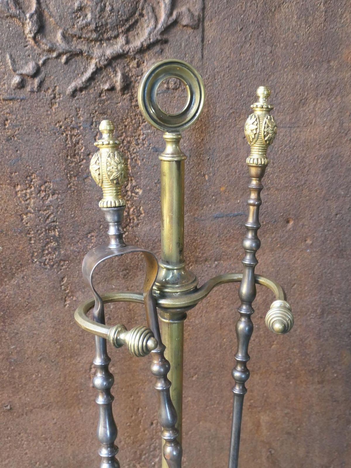 19th C. French Napoleon III Fireplace Tools photo Home Fixtures